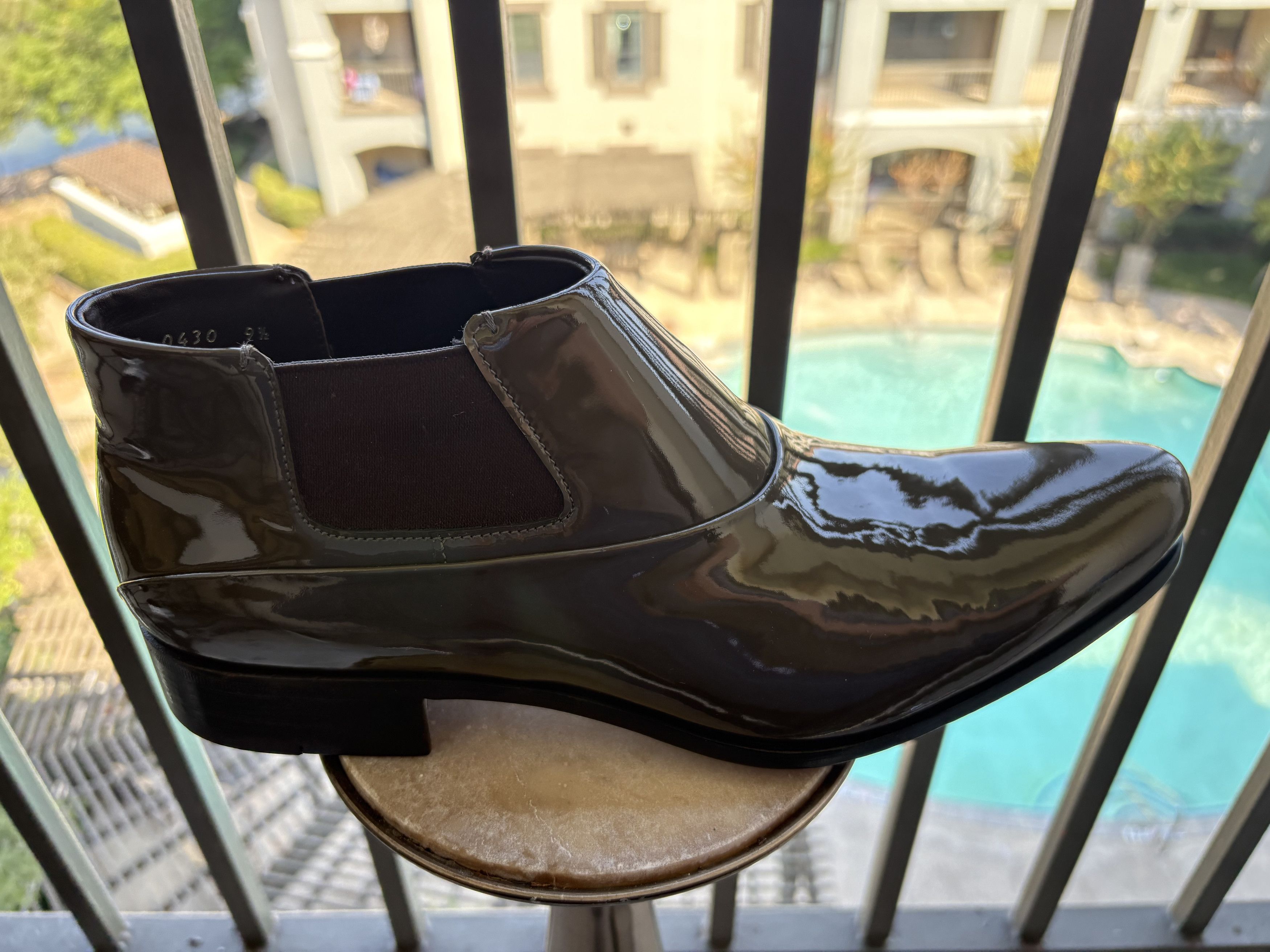 Patent Leather Ankle Boot