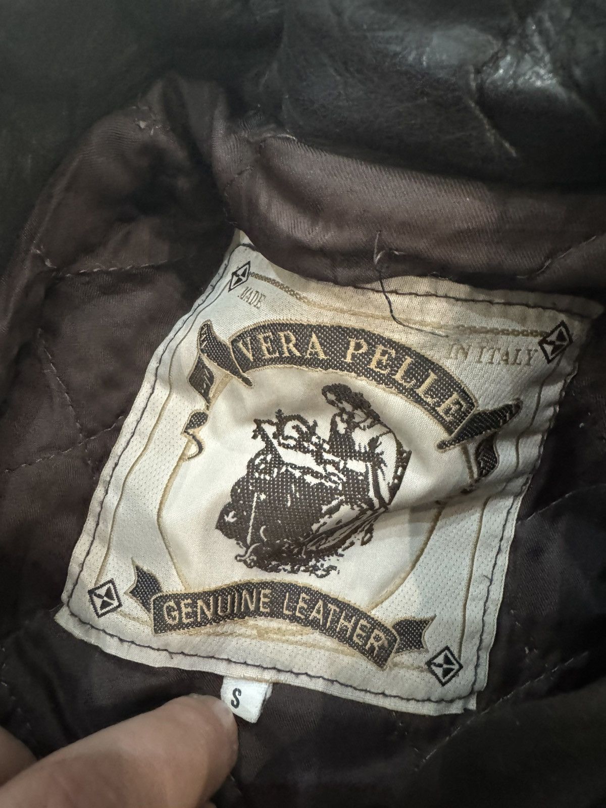 Other Vintage Y2K Washed Distressed Leather Racing Track Jacket Size US S / EU 44-46 / 1 - 3 Thumbnail