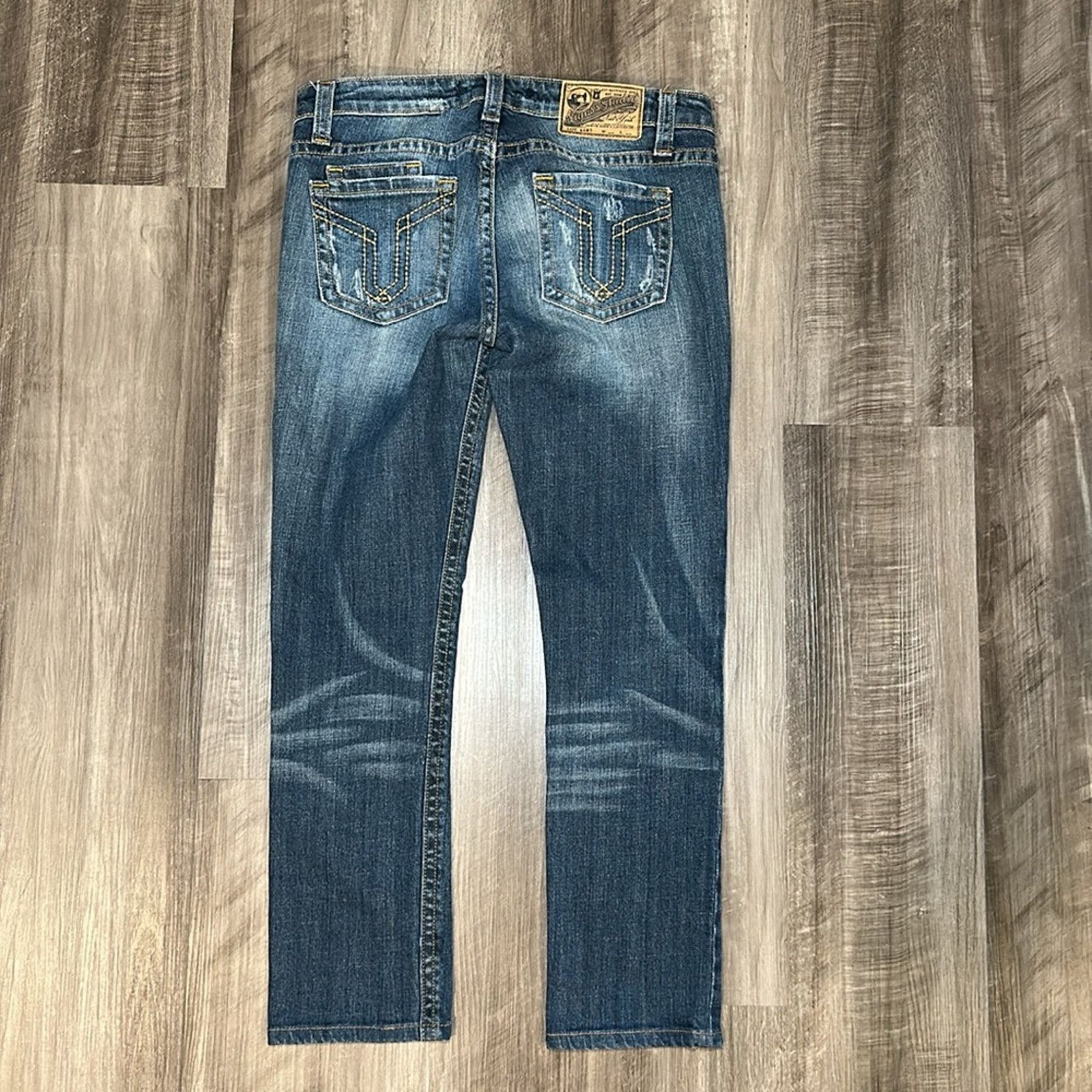 Other Vigoss Studio The Brooklyn Skinny Distressed Jeans - 7/8 29 Size 29" - 2 Thumbnail