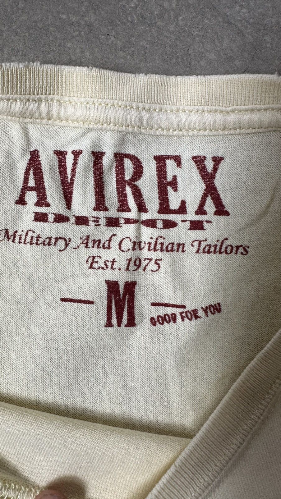 Avirex VINTAGE AVIREX FLIGHT ACADEMY DISTRESSED TEE Size US M / EU 48-50 / 2 - 5 Thumbnail