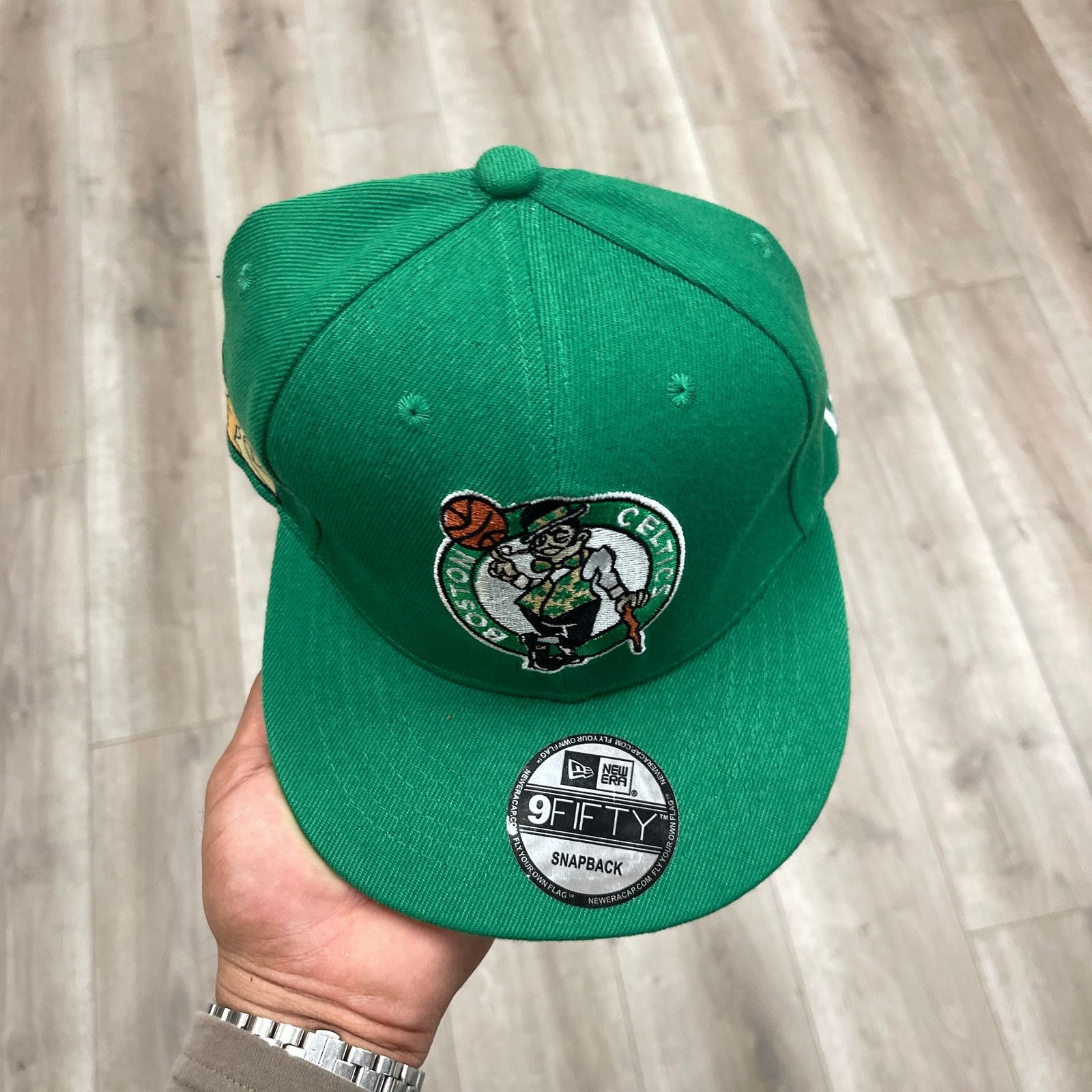 New Era Era 9FIFTY Boston Celtics snapback hat Kelly Green OSFA Size ONE SIZE - 3 Thumbnail