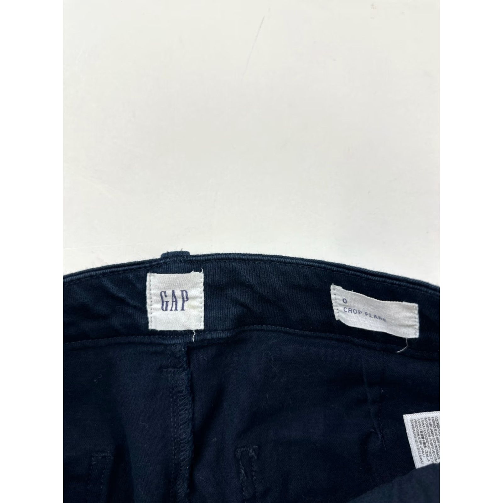 Gap Gap Jeans Women 0 Blue Cropped Flare Pockets High Rise Button Fly Stretch Dark Wash Denim Adults Womens Size 25" / US 0 / IT 36 - 4 Thumbnail