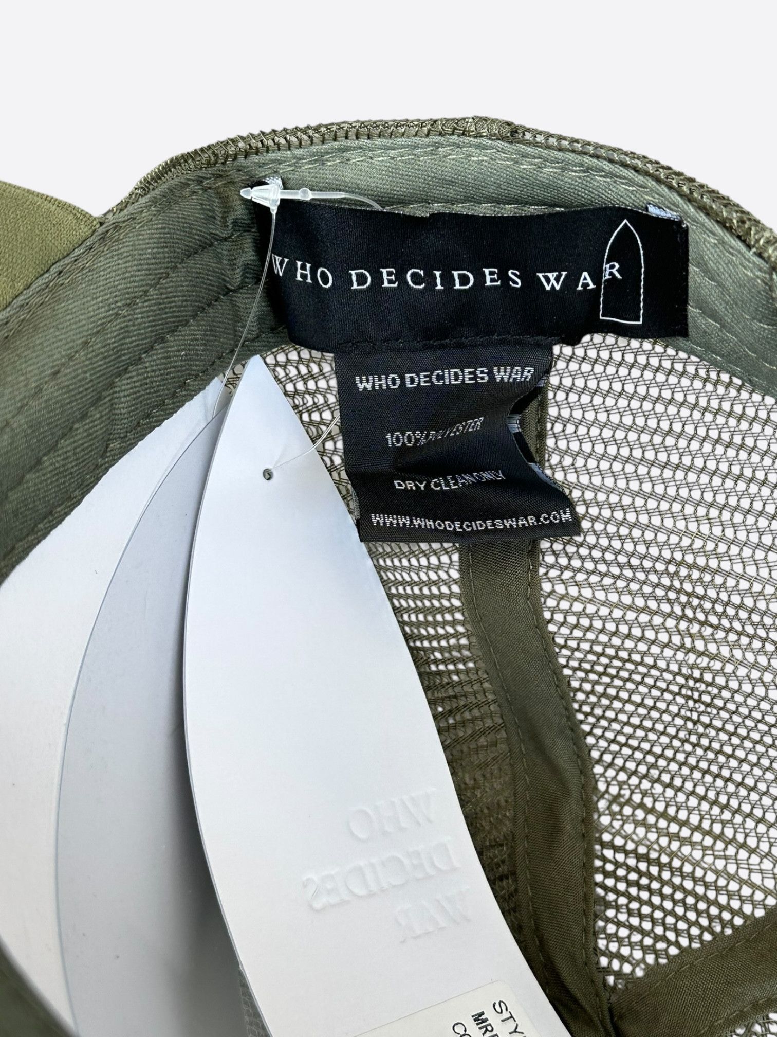 Who Decides War Who Decides War Olive MRDR Embroidered Patch Trucker Hat Size ONE SIZE - 5 Thumbnail