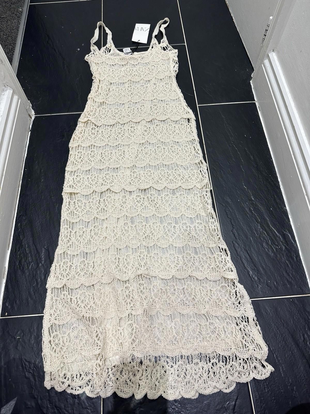 Zara ZARA crochet dress with straps BNWT Size S / US 4 / IT 40 - 6 Thumbnail
