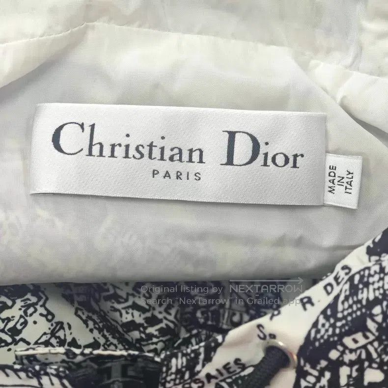 Dior Dior White Paris map full-print semi-zipper windbreaker Size M / US 6-8 / IT 42-44 - 5 Thumbnail