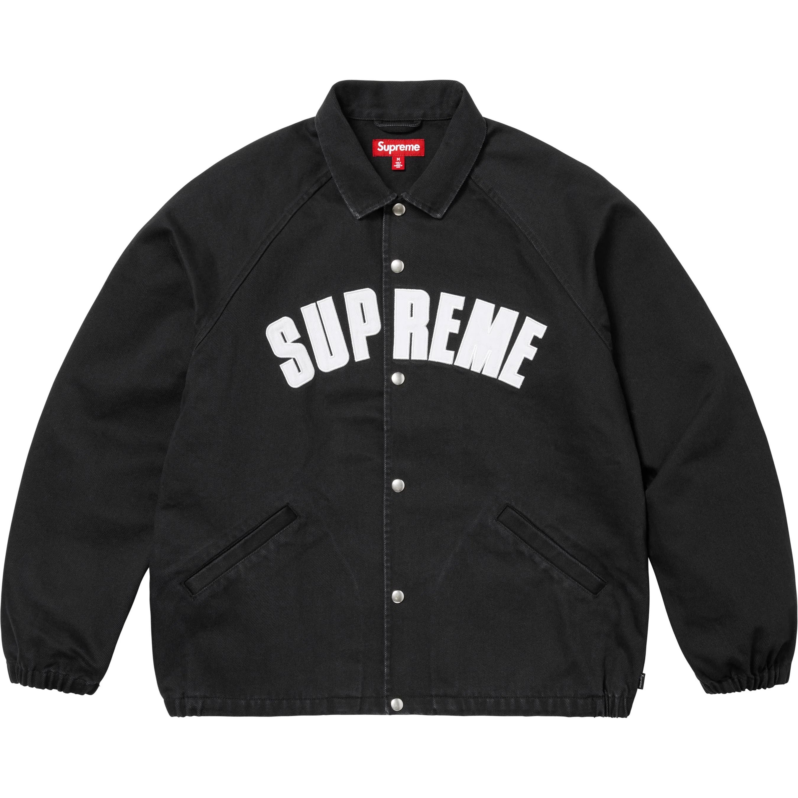Supreme Supreme Reflective Arc Hooded Work Jacket Black Size