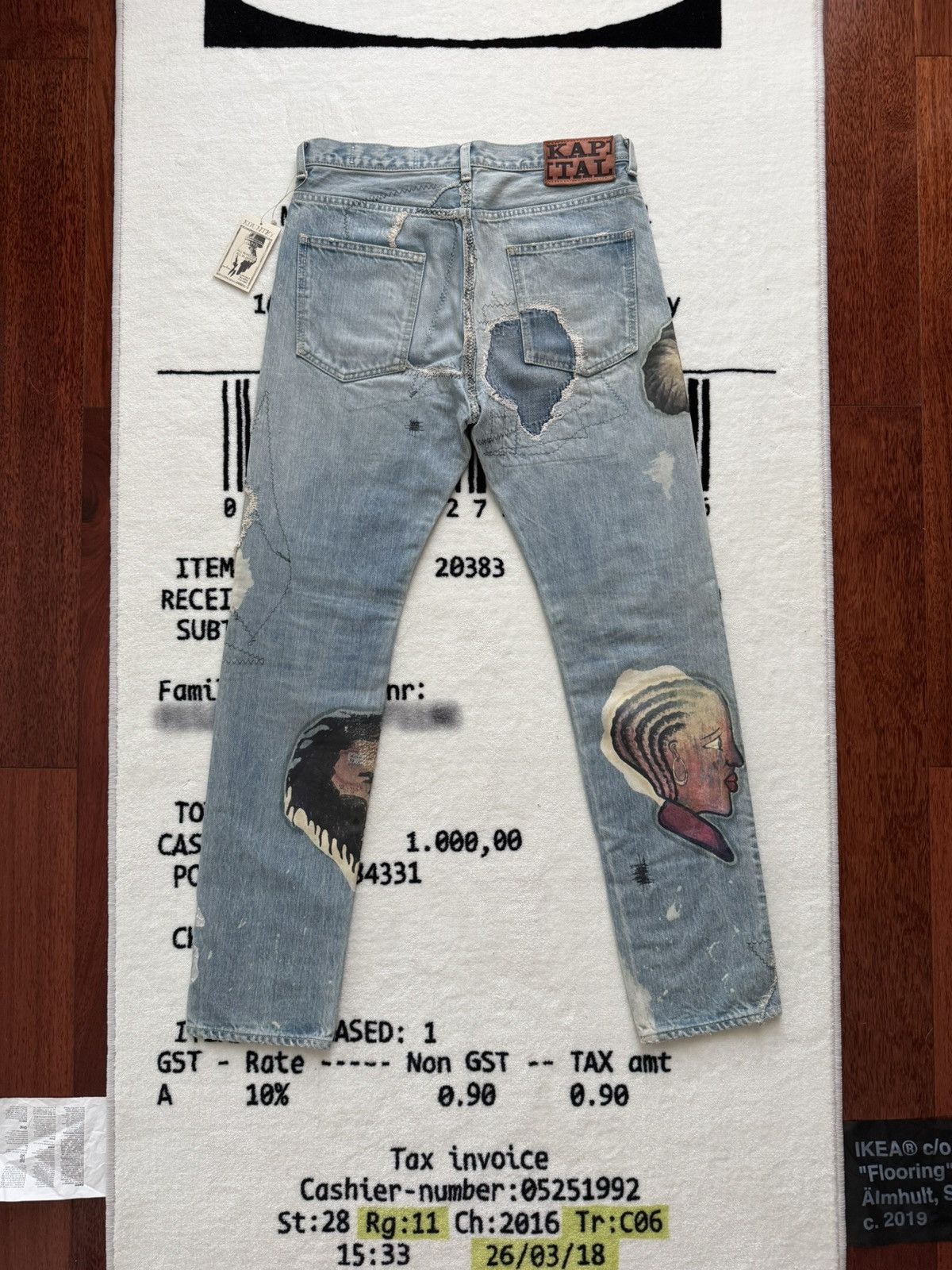 Kapital Kountry 14Oz Denim 5P Okabilly Africa Tribals Remake Size US 34 / EU 50 - 4 Thumbnail