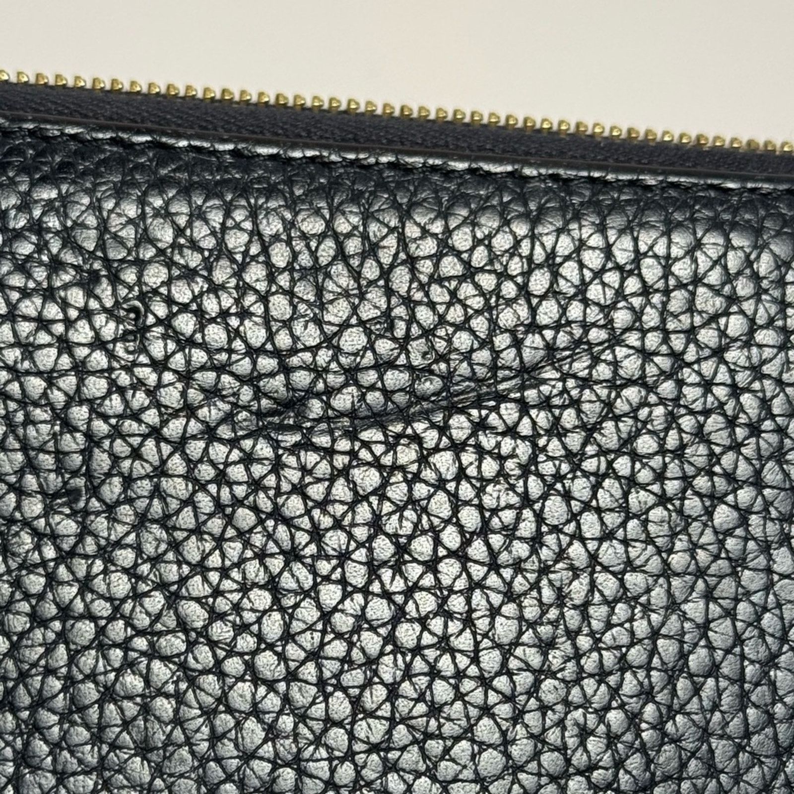 Celine Céline Continental Black Pebbled Leather Zip Wallet Italian Size ONE SIZE - 13 Thumbnail