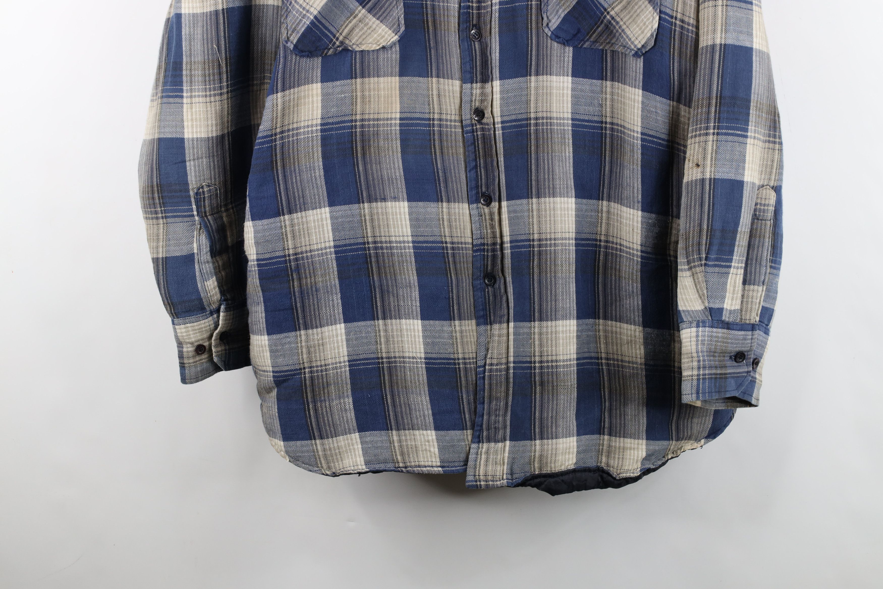 Vintage Vintage 90s Y2K Streetwear Button Shirt Jacket Jac Shirt Size US XXL / EU 58 / 5 - 3 Thumbnail