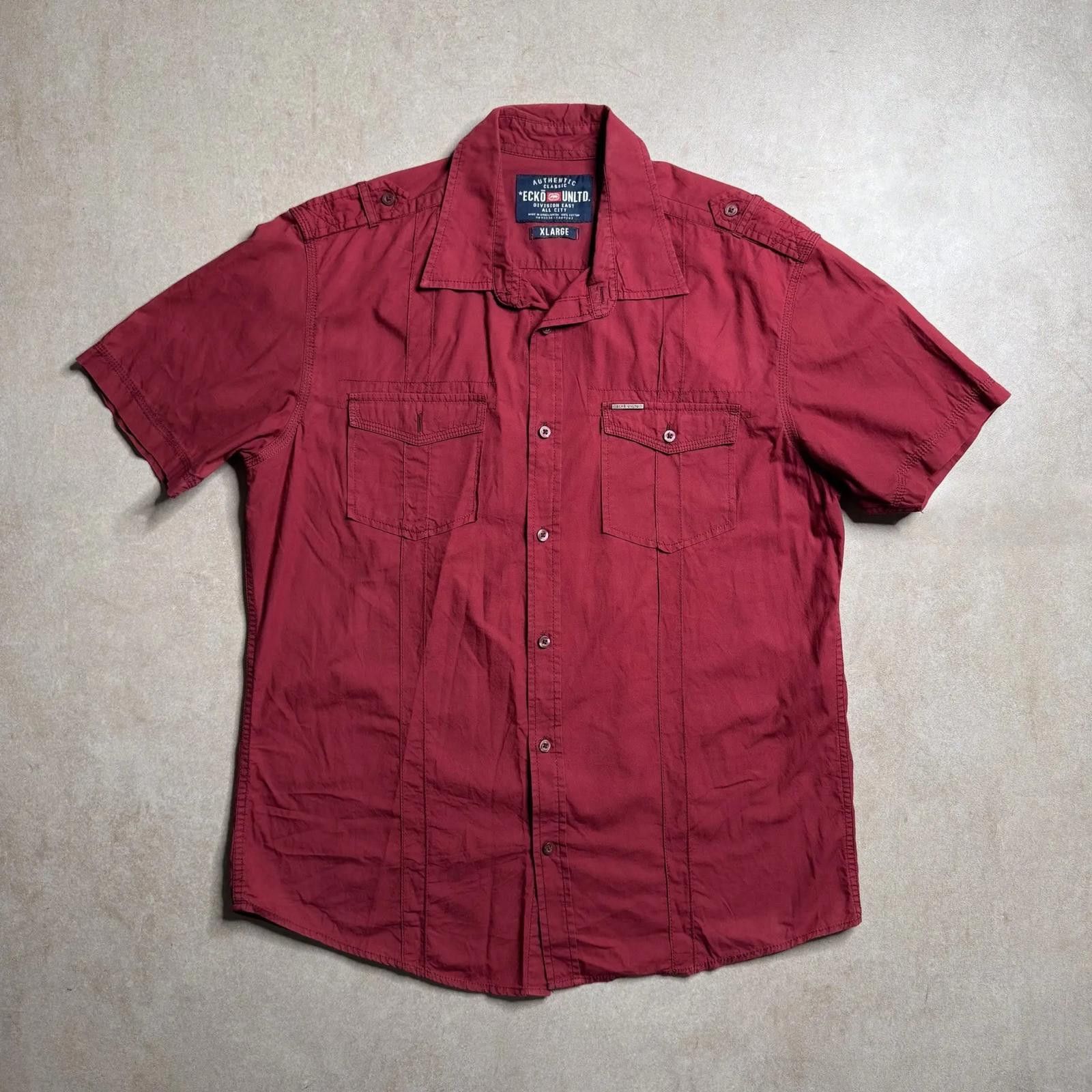 Ecko Unltd. Vintage Ecko Unltd Red Shirt - S Size US S / EU 44-46 / 1 - 1 Thumbnail
