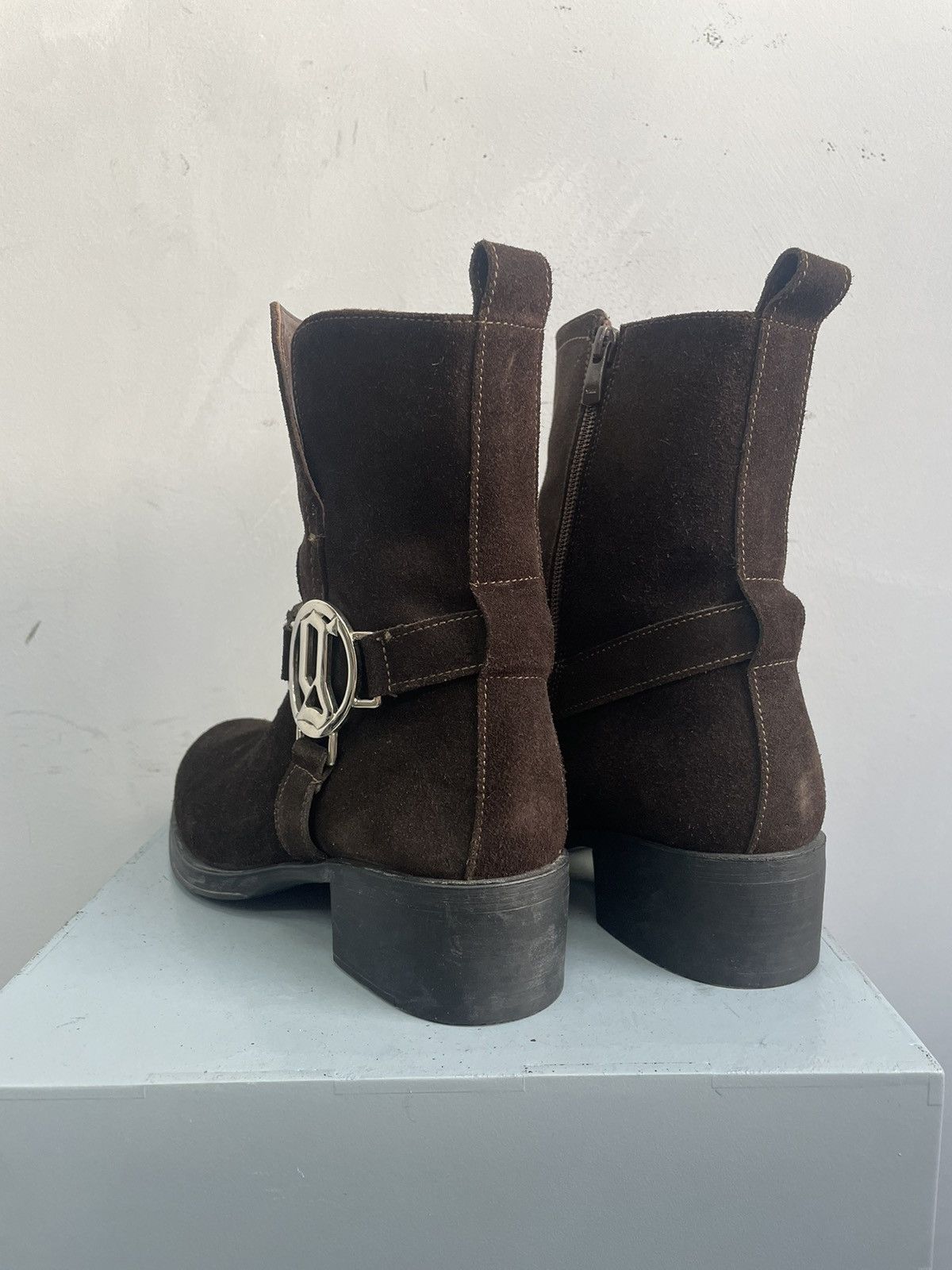 John Galliano John Galliano suede ankle archive boots avant garde Size US 8 / EU 41 - 9 Thumbnail