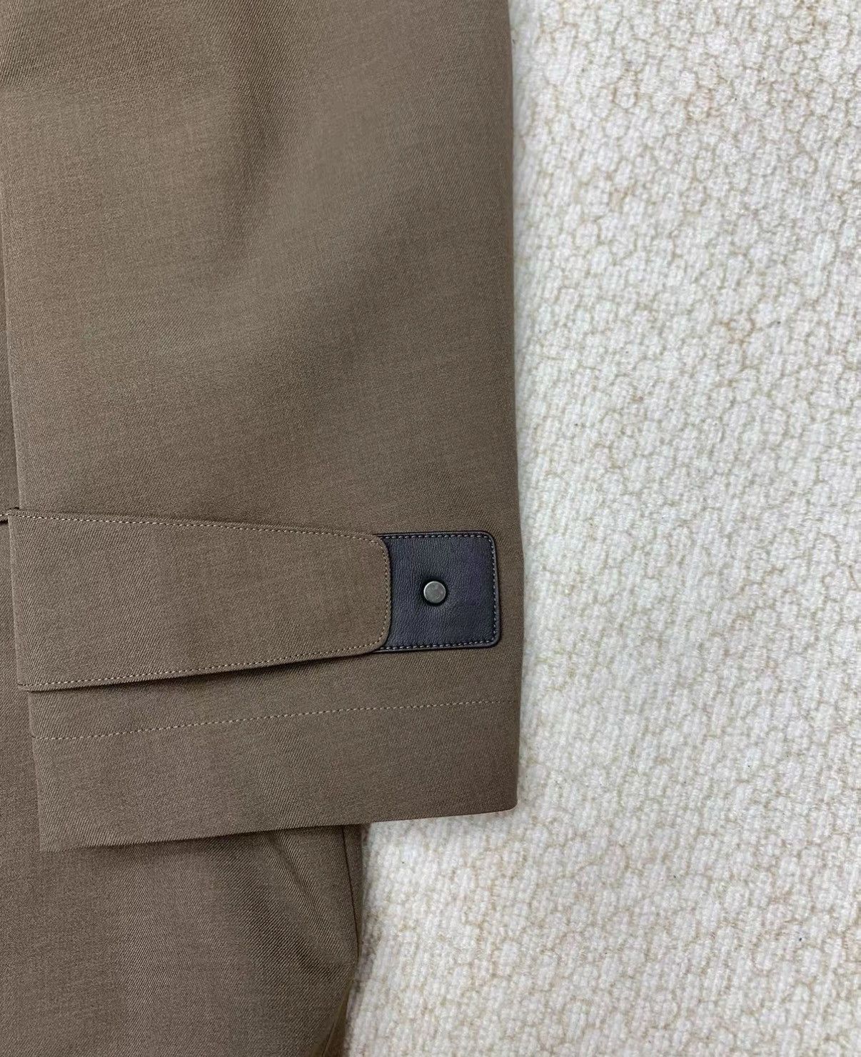 Ermenegildo Zegna Ermenegildo Zegna Coffee Taped Lapel Trench Coat Size US M / EU 48-50 / 2 - 7 Thumbnail