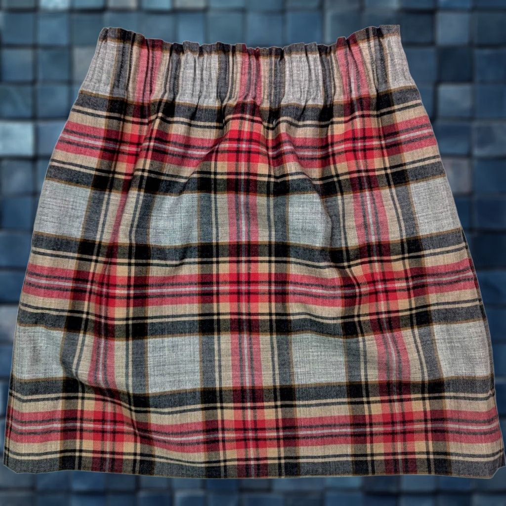 J.Crew J.CREW Plaid Sidewalk Skirt Woman 0 Wool Blend A-Line Short 24" Waist Red Plaid 06308 Women’s Skirt Vintage No Size 25" / US 0 / IT 36 - 1 Thumbnail