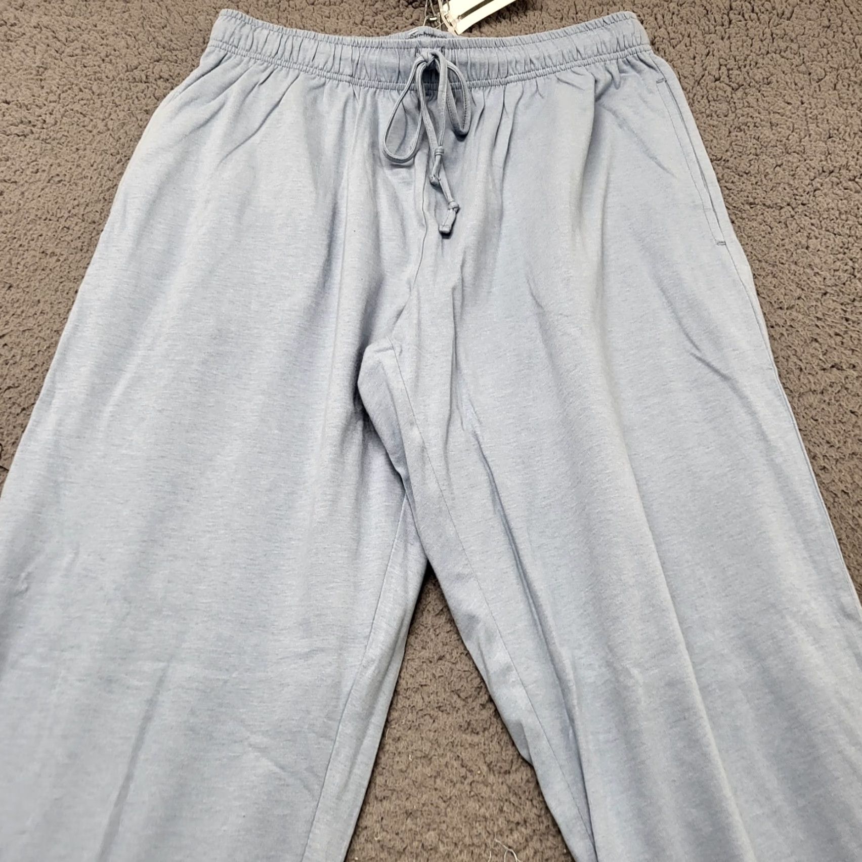 Lands' End Lands' End Knit Jersey PJ Pants Men's Size Medium Pale Slate Blue Drawstring Pajama Pants Size US M / EU 48-50 / 2 - 2 Thumbnail