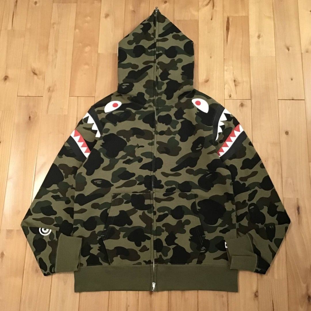 Bape BAPE Shoulder Shark full zip hoodie 1st camo a bathing ape Size US L / EU 52-54 / 3 - 2 Thumbnail