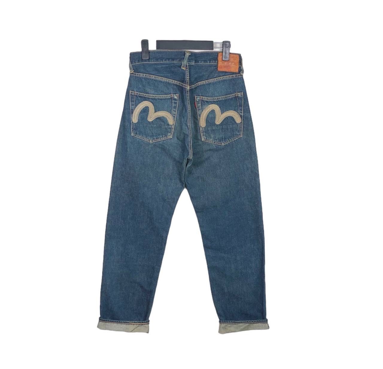 image of Distressed Denim x Evisu Vintage Evis Selvedge Denim Evisu Jeans in Blue Denim, Men's (Size 30)