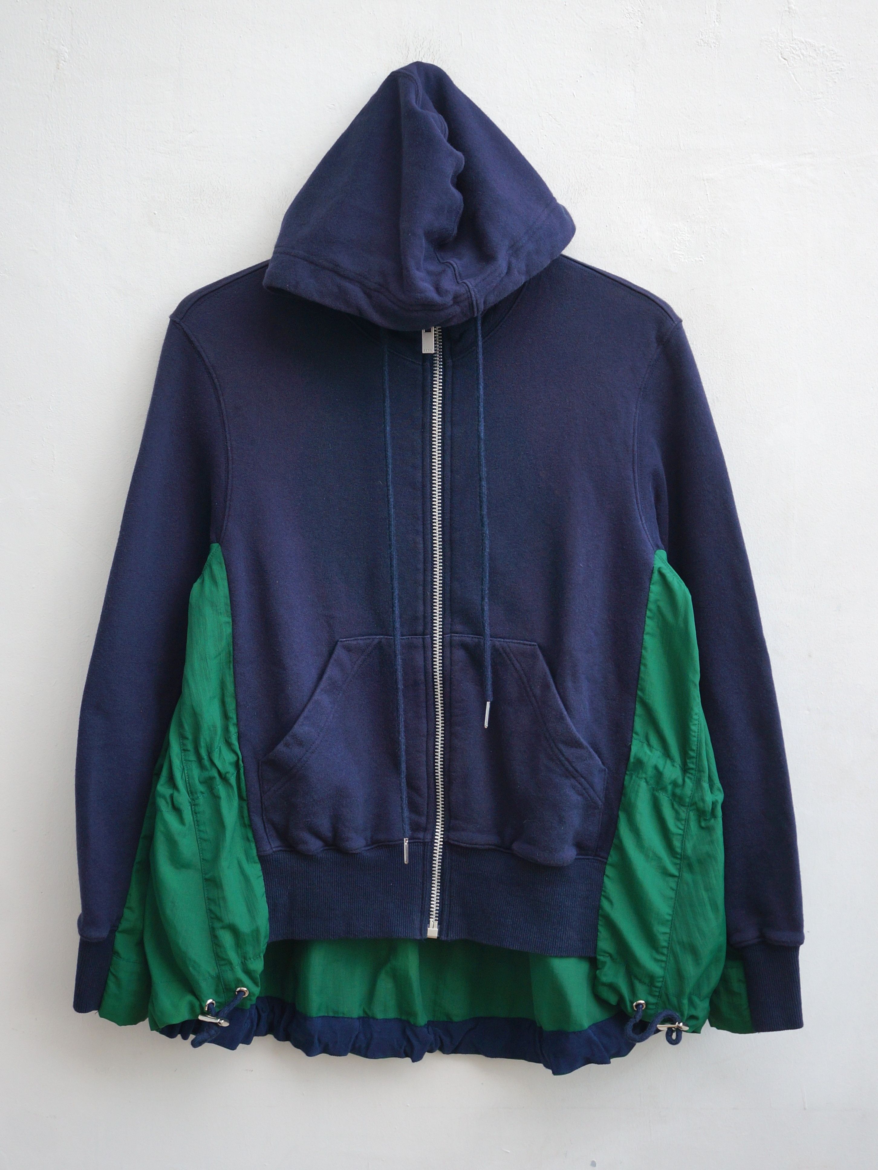 Sacai Sacai Panelled Hoodie Zip Light Jacket Size US S / EU 44-46 / 1 - 1 Thumbnail
