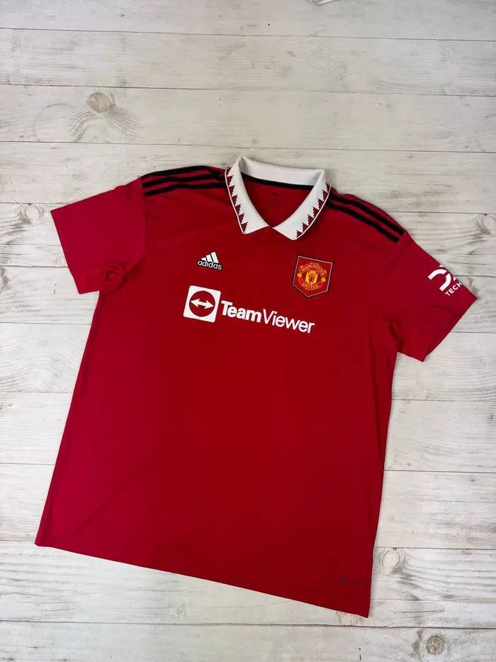 Adidas Adidas Manchester United 2022 2023 Home Shirt Soccer Jersey Size US XXL / EU 58 / 5 - 1 Thumbnail