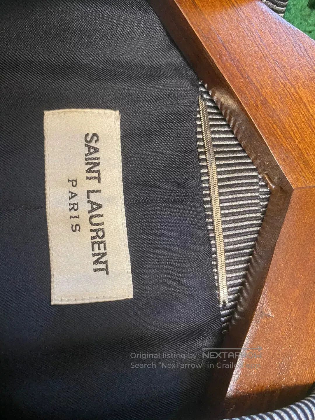 Saint Laurent Paris Saint Laurent Paris Gray Pinstripe Blazer. Size US M / EU 48-50 / 2 - 4 Thumbnail