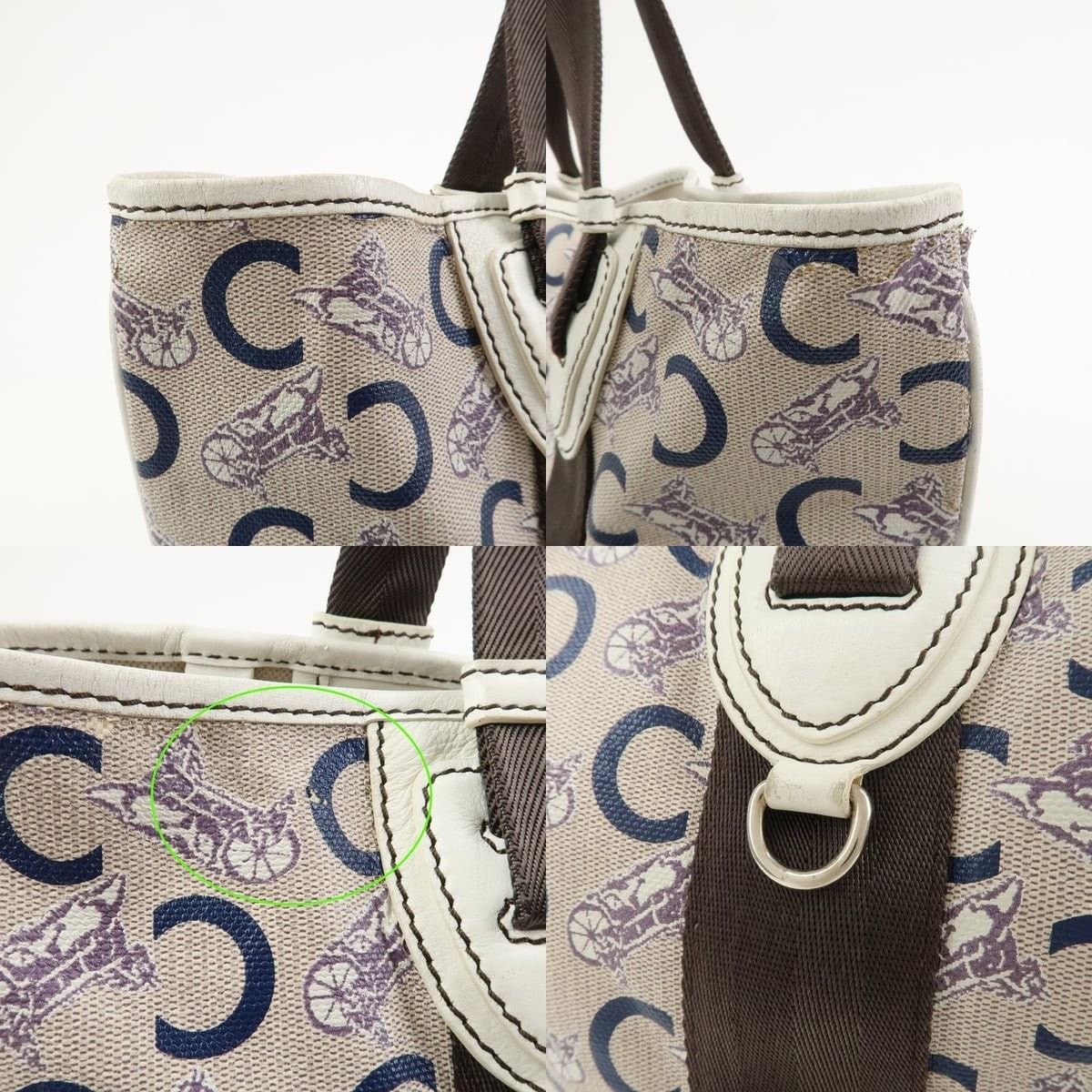 Celine Celine Macadam Coated Canvas Tote Beige Size ONE SIZE - 6 Thumbnail