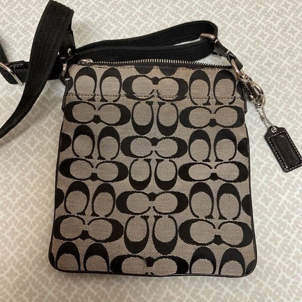 Coach Coach Cavan Signature Leather Trim Crossbody Bag 8.5" X 7" Size ONE SIZE - 7 Thumbnail