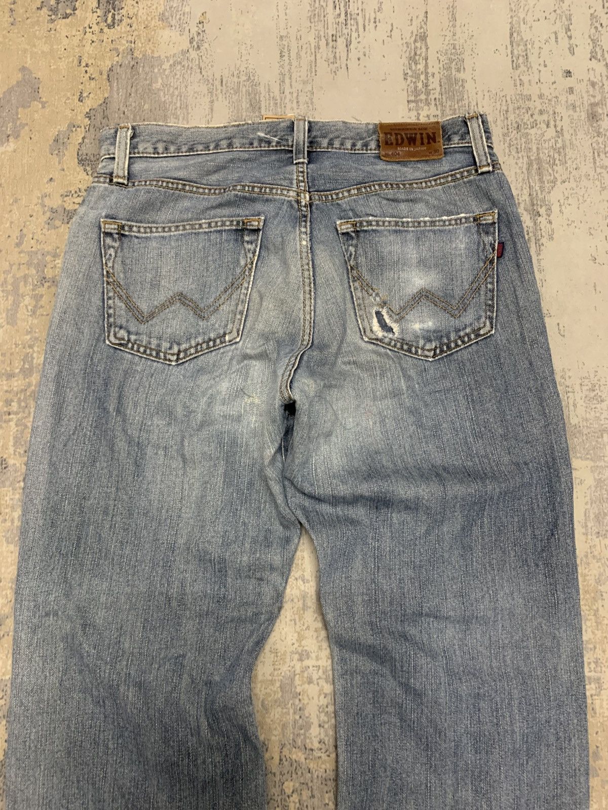 Japanese Brand Edwin Regular 404 Jeans Made In Japan Size 32x31 Size US 32 / EU 48 - 11 Thumbnail