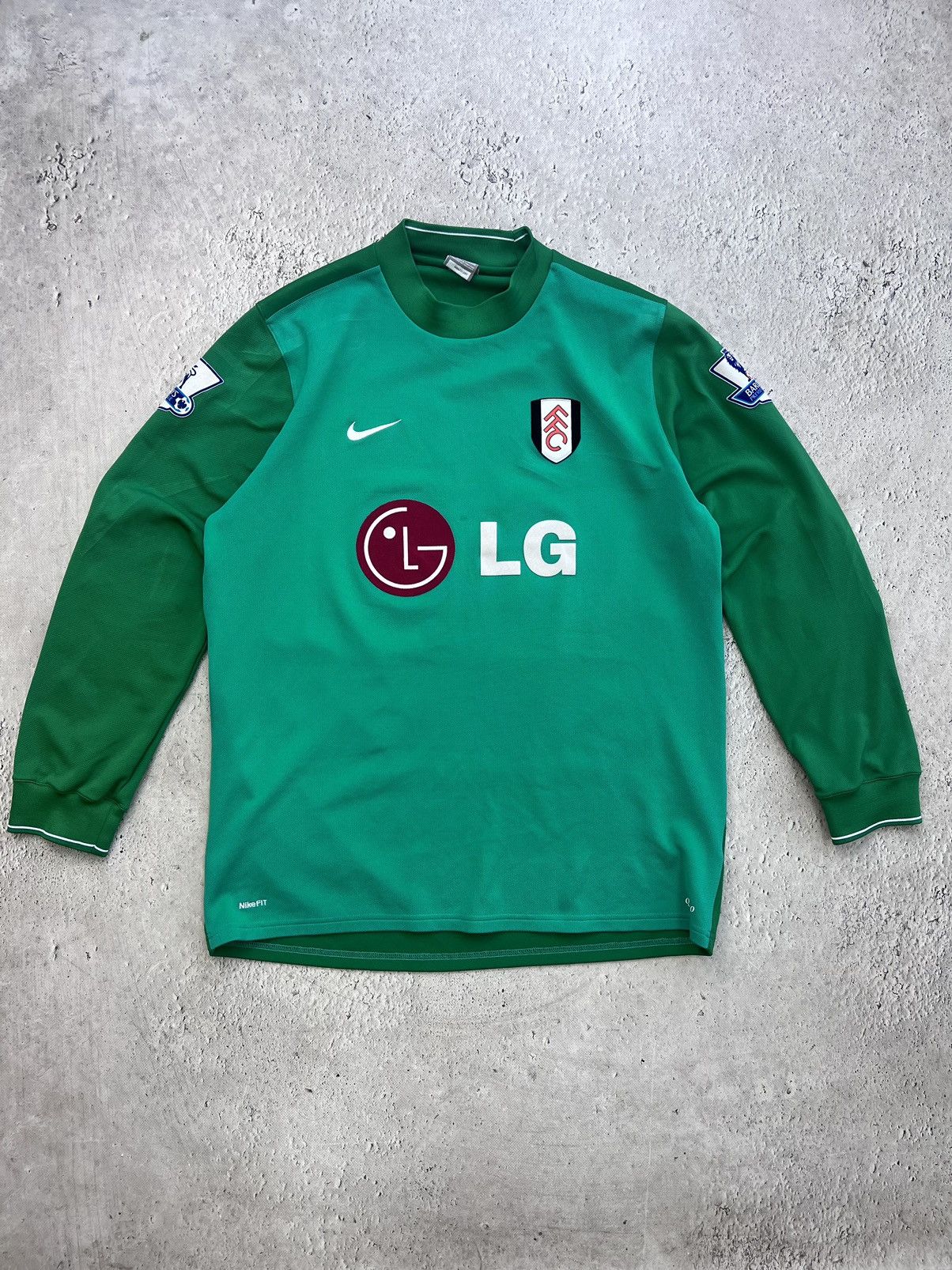 Nike × Vintage 09/10 Fulham Soccer Jersey goalkeeper blokecore long sleeve Size US XL / EU 56 / 4 - 1 Thumbnail