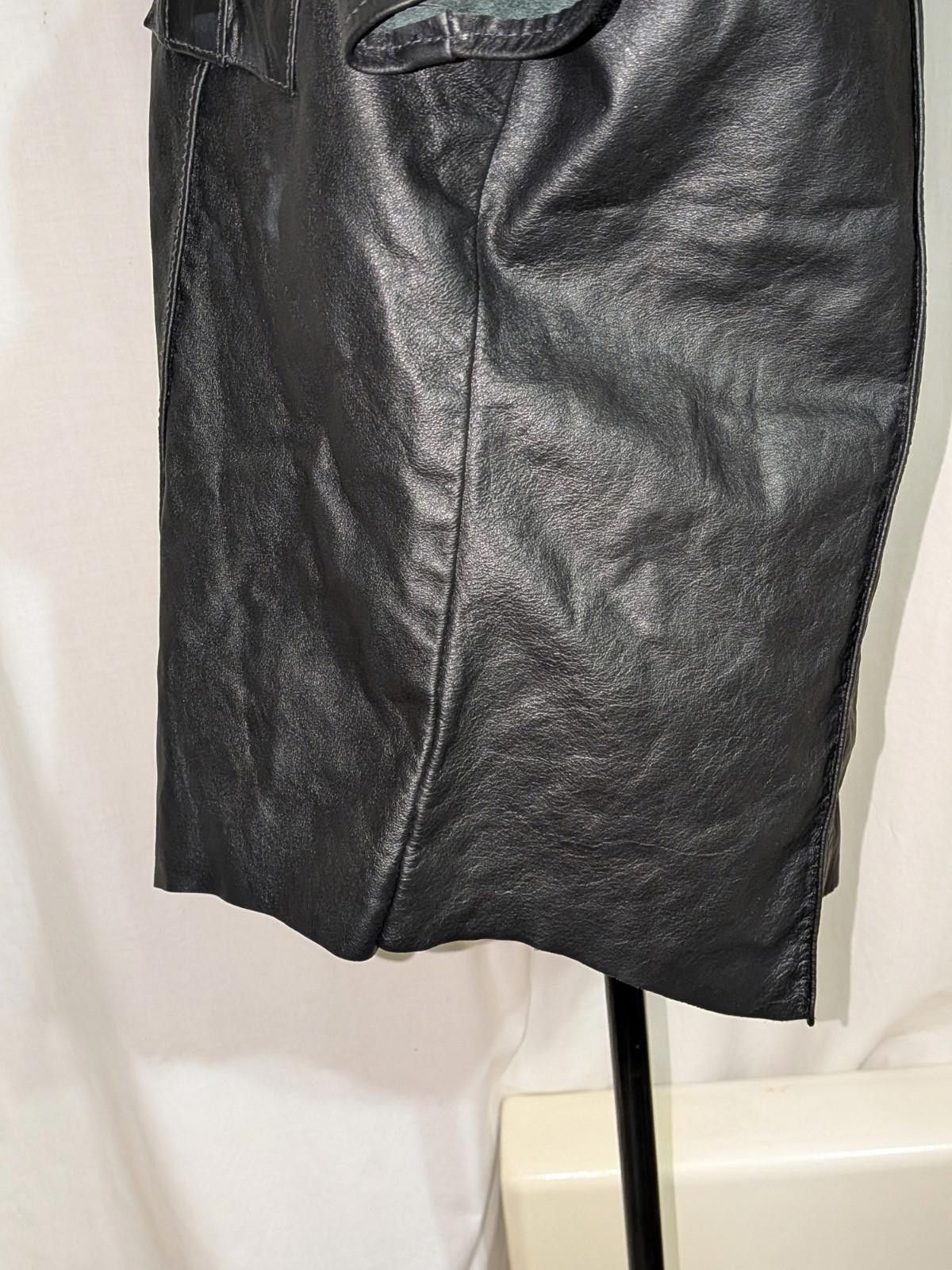 Designer VTG 80s BLACK on BLACK LEATHERS Police Uniform Polo Shirt XL Size US XL / EU 56 / 4 - 9 Thumbnail