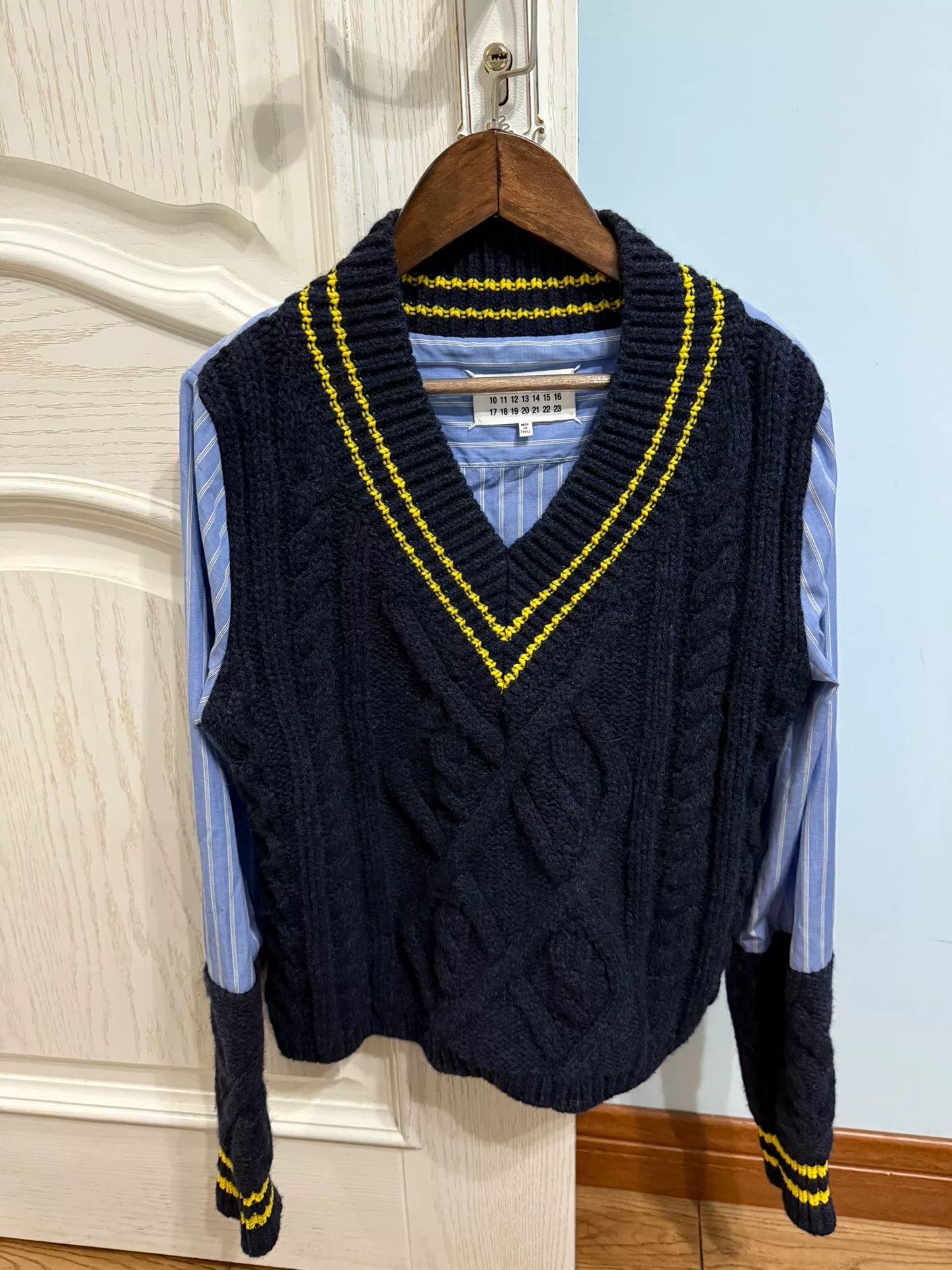 Maison Margiela Maison Margiela Patchwork Sweater and Shirt Size US M / EU 48-50 / 2 - 1 Thumbnail