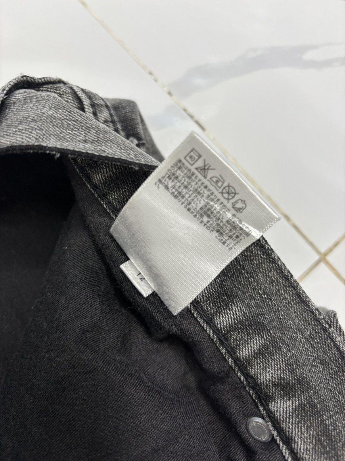Undercover × Uniqlo 🔥VINTAGE UNIQLO JAPAN FADED BLACK DISTRESS UNDERCOVER DESIGN Size US 33 - 11 Thumbnail