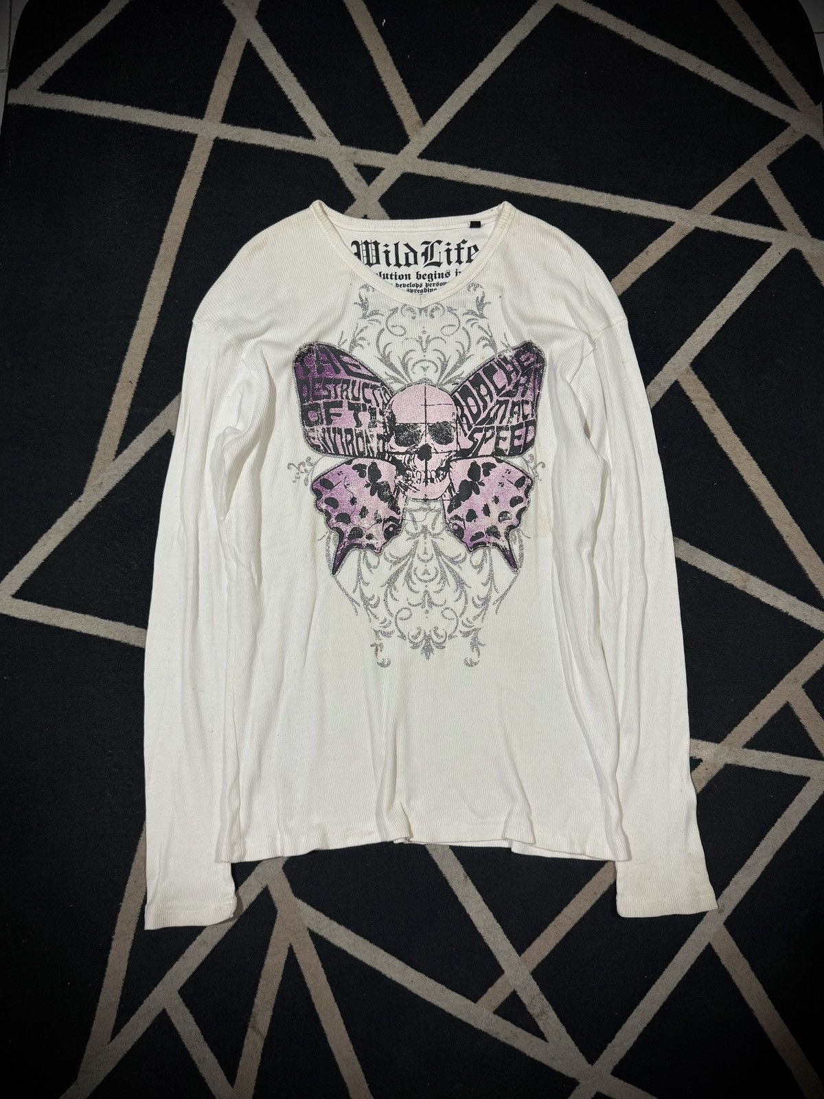 Hysteric Glamour Wildlife Skull Thermal Long Sleeve Gothic Styled Size US L / EU 52-54 / 3 - 1 Thumbnail