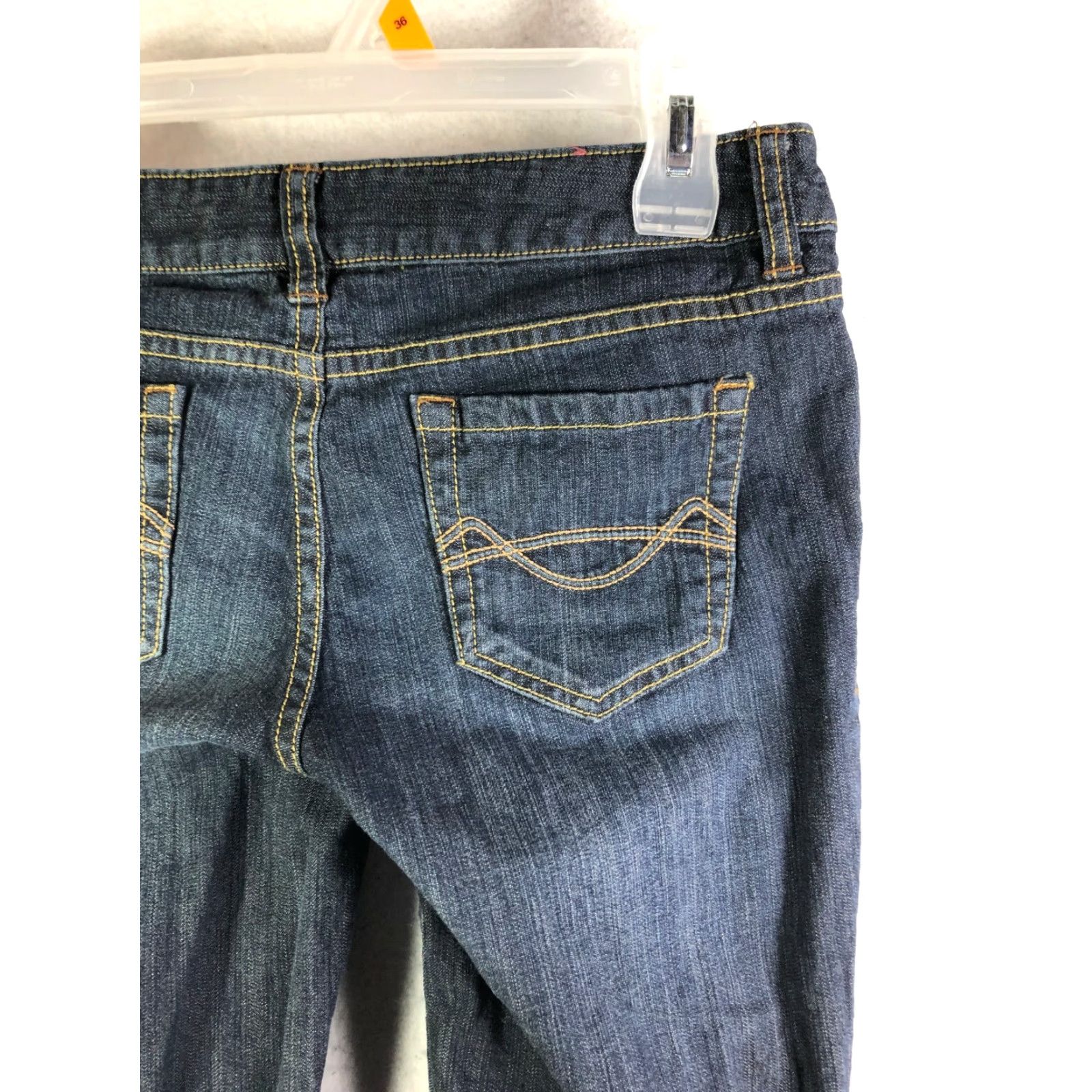 Mossimo Mossimo Womens Jeans Size 7 Dark Wash Mid Rise Bootcut Blue Denim Size 28" / US 6 / IT 42 - 6 Thumbnail