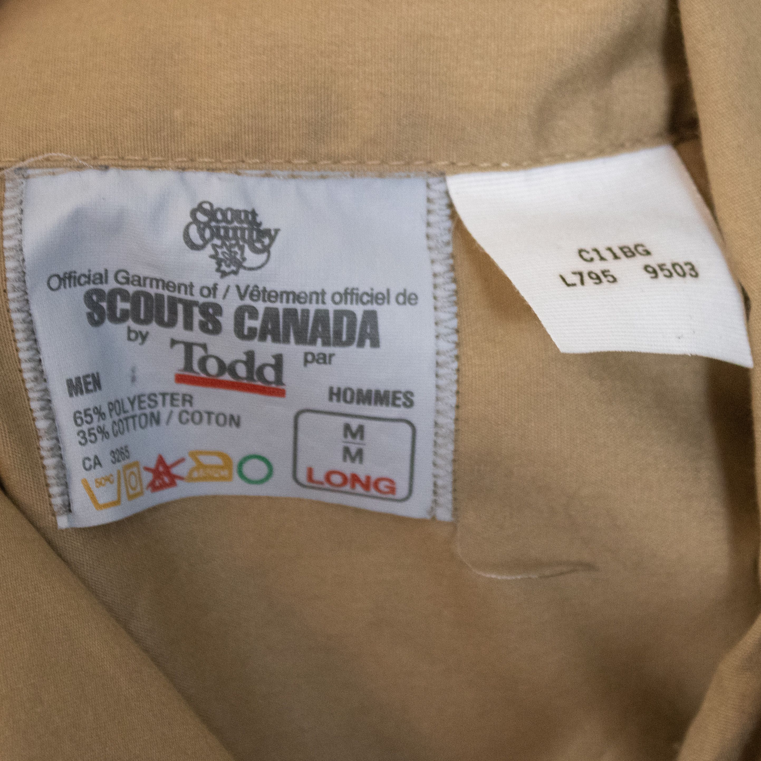 Vintage Vintage 1990's Scouts Canada Tan Overshirt Size US M / EU 48-50 / 2 - 6 Thumbnail
