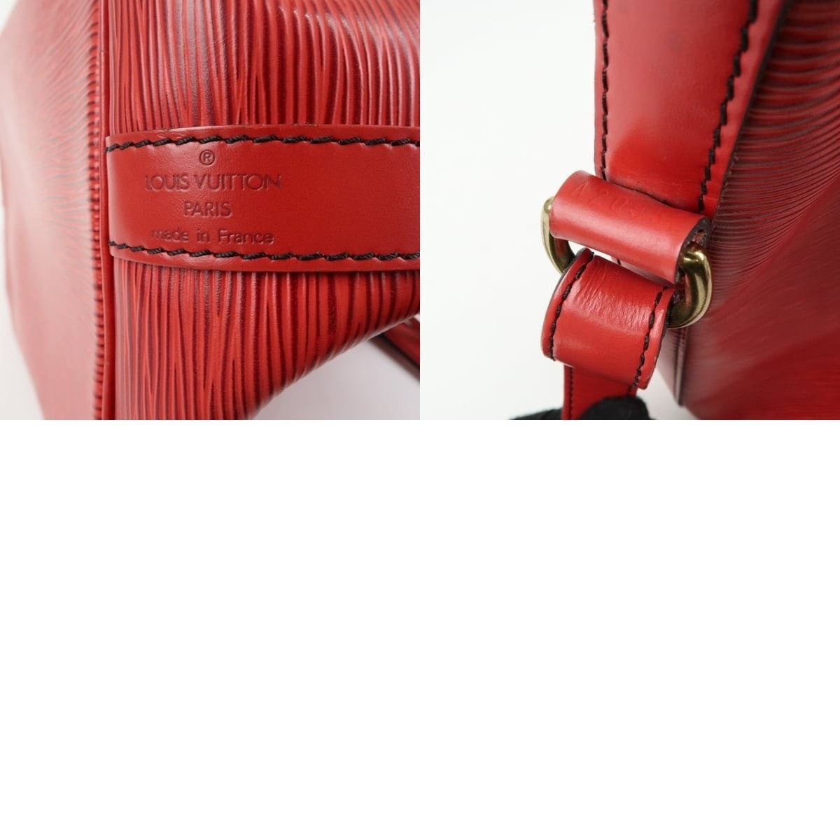 Louis Vuitton Louis Vuitton Epi Petit Noe Shoulder Bag Leather Bucket Red Size ONE SIZE - 8 Thumbnail