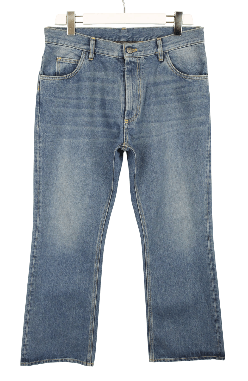 Maison Margiela MAISON MARGIELA Jeans Women's (EU) 42 Bootcut Zip Fly Faded Size 33" - 1 Thumbnail