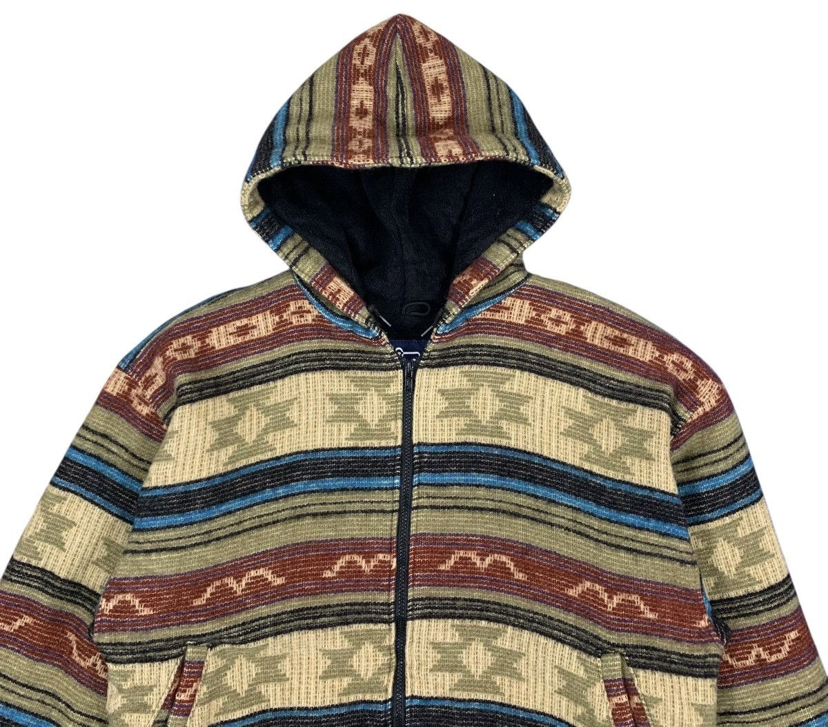 Woolrich Woolen Mills Vintage Woolrich Aztec Native Navajo Zipper Hoodie Size US L / EU 52-54 / 3 - 5 Thumbnail