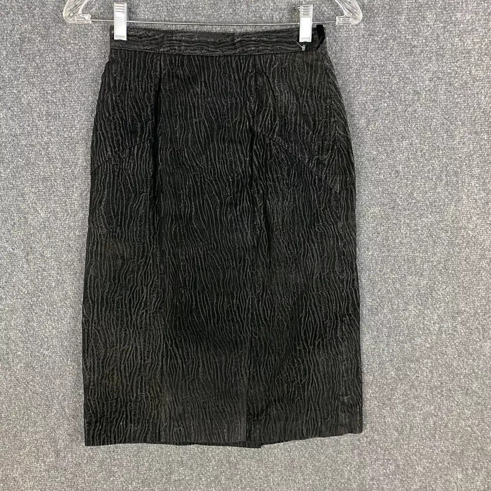 Other Pelle Cuir Leather Skirt Women's Size 8 100% Leather Nylon Size 30" / US 8 / IT 44 - 5 Thumbnail
