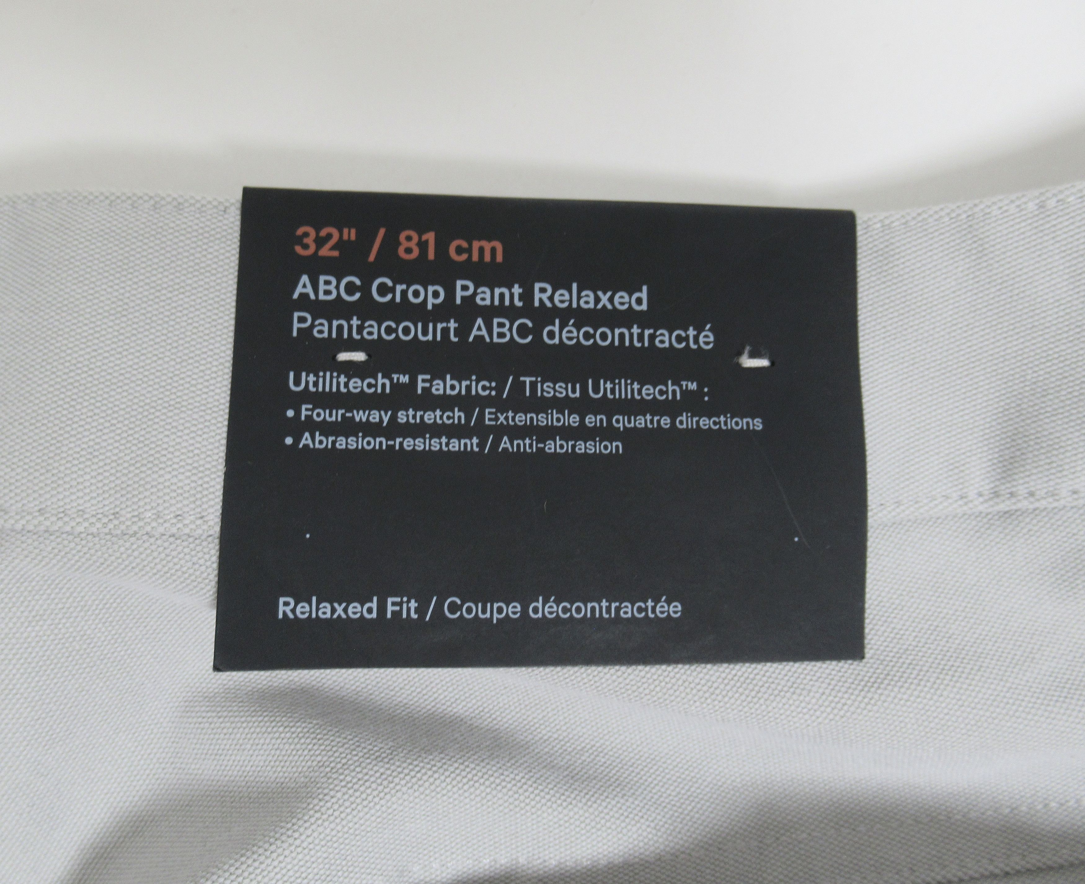 Lululemon Lululemon ABC Relaxed-Fit Cropped Pant *Utilitech Seal Grey Size US 32 / EU 48 - 8 Thumbnail
