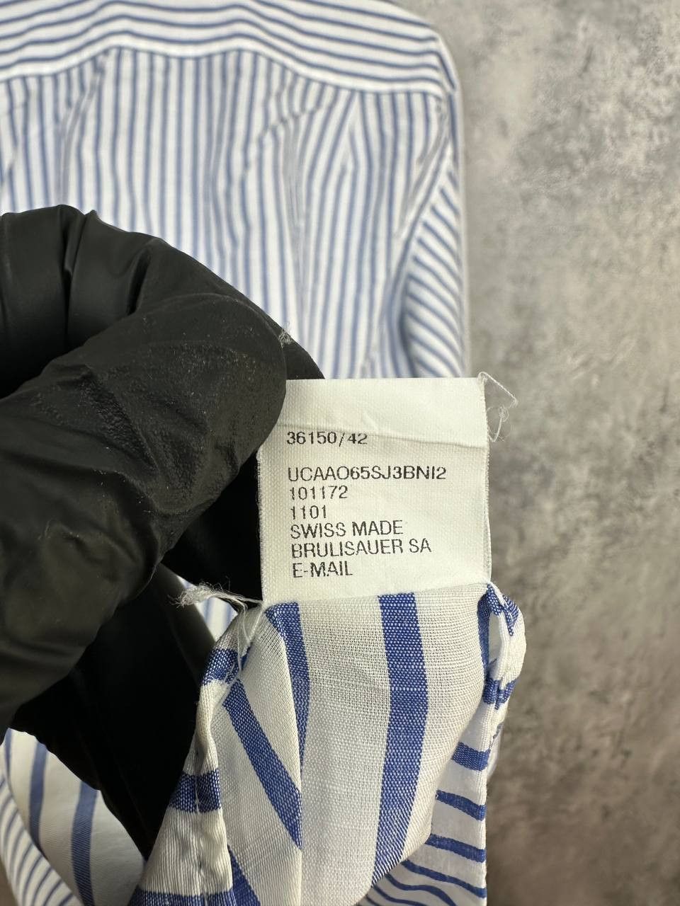 Other RRP $545 BRULI Alta Sartoria Linen/Cotton Striped Shirt Swis Size US L / EU 52-54 / 3 - 14 Thumbnail