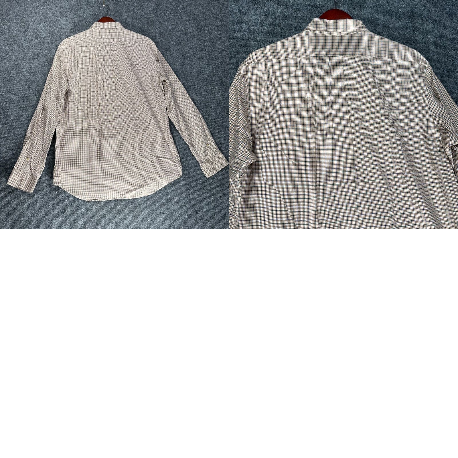 Ralph Lauren Ralph Lauren Shirt Mens Large Button Down Tan Plaid Cotton Long Sleeve Logo Size US L / EU 52-54 / 3 - 8 Thumbnail