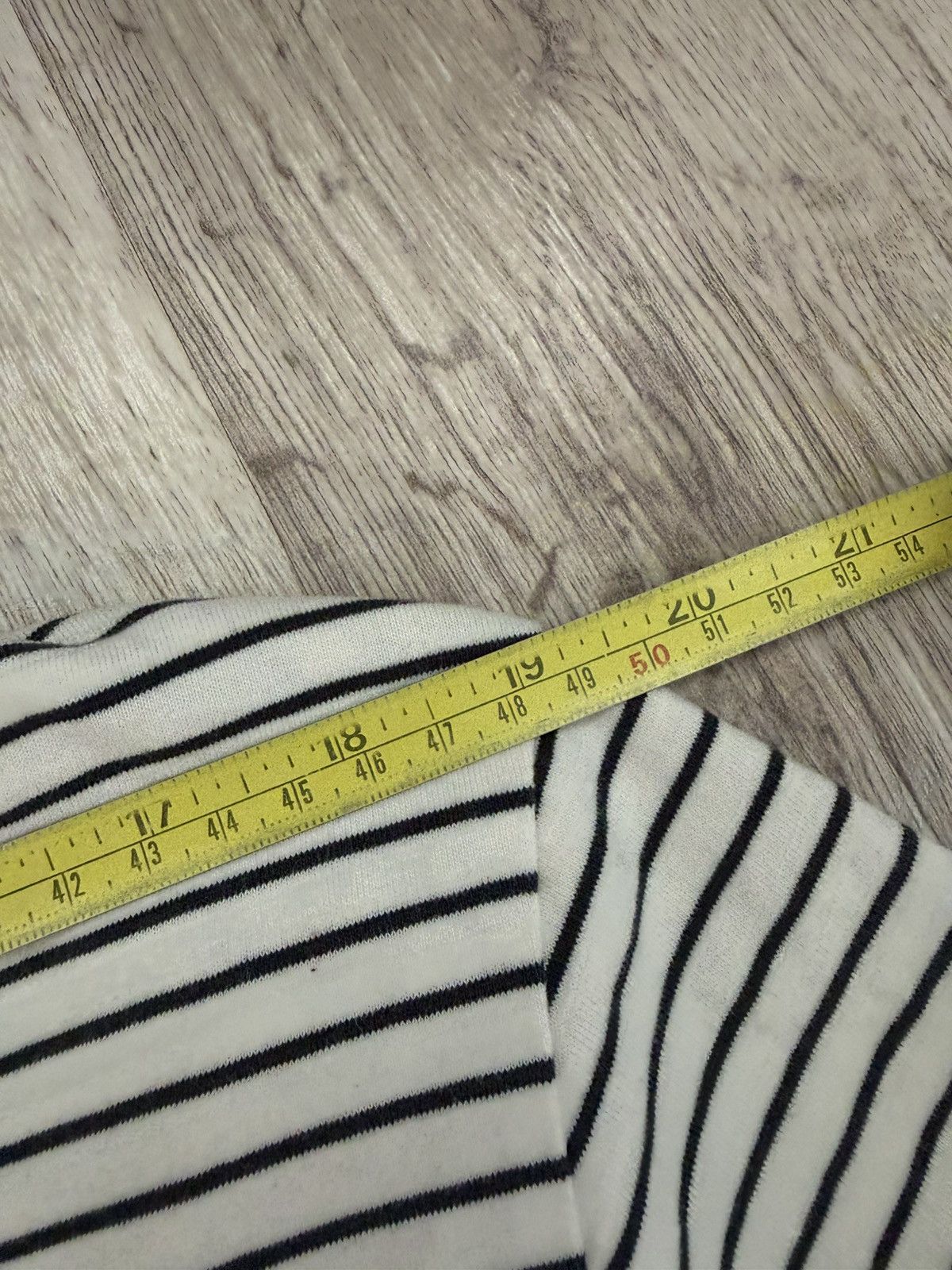 Mr P. Mr P Striped Long Sleeve T-Shirt XL White Blue MR PORTER Size US XL / EU 56 / 4 - 14 Thumbnail