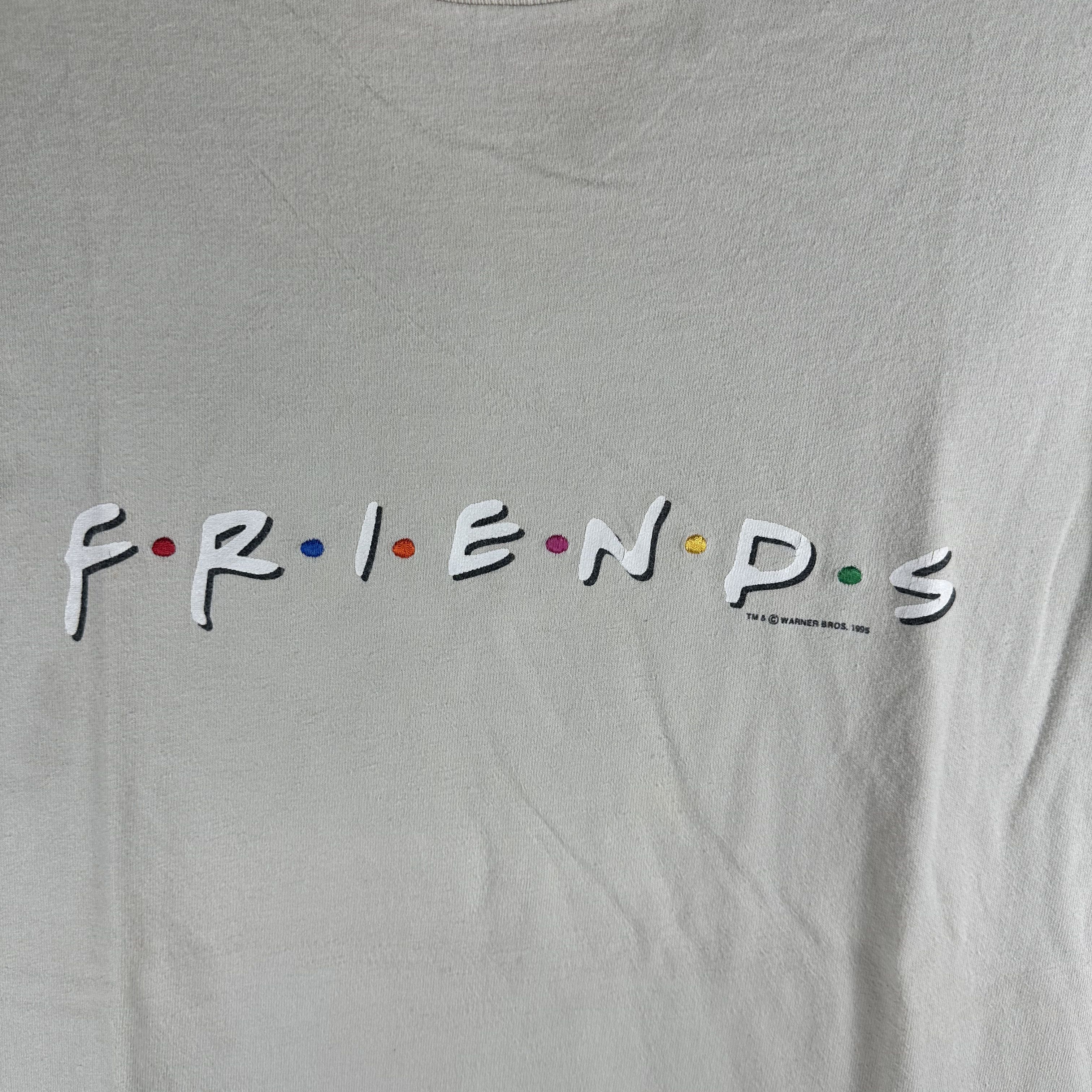 Vintage 1996 Friends Sitcom TV Series Logo Single Stitch T-shirt Size US L / EU 52-54 / 3 - 2 Thumbnail
