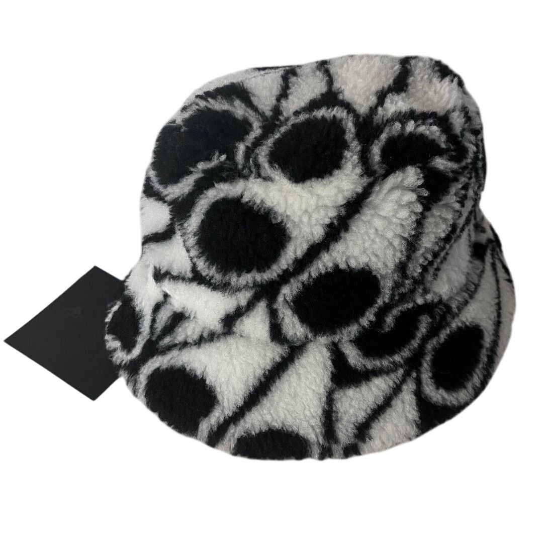 Moose Knuckles Sherpa Monogram Bucket Hat Black & White L/XL