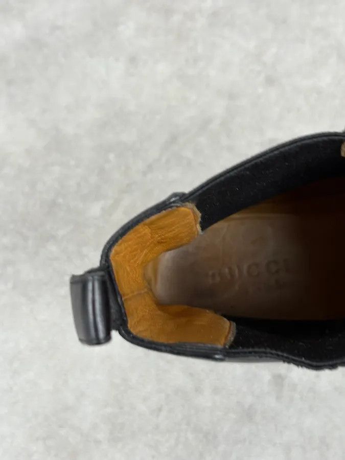 Gucci Gucci Black Leather Minimalist Premium Boots Size US 11 / EU 44 - 9 Thumbnail