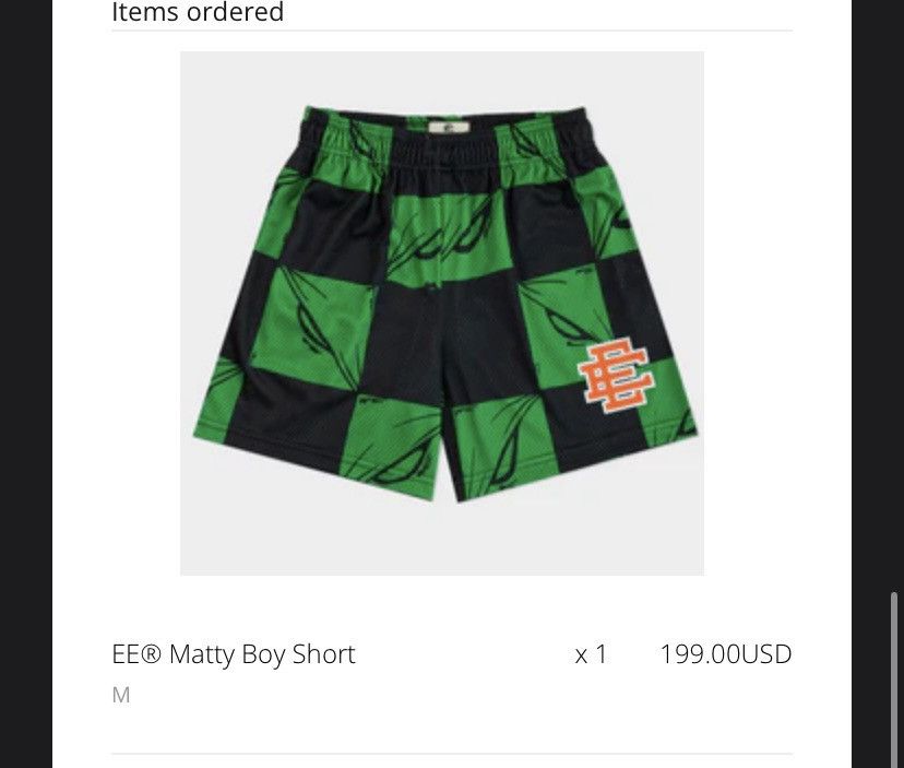 Eric Emanuel × Matty Boy Eric Emanuel Matty Boy Short medium