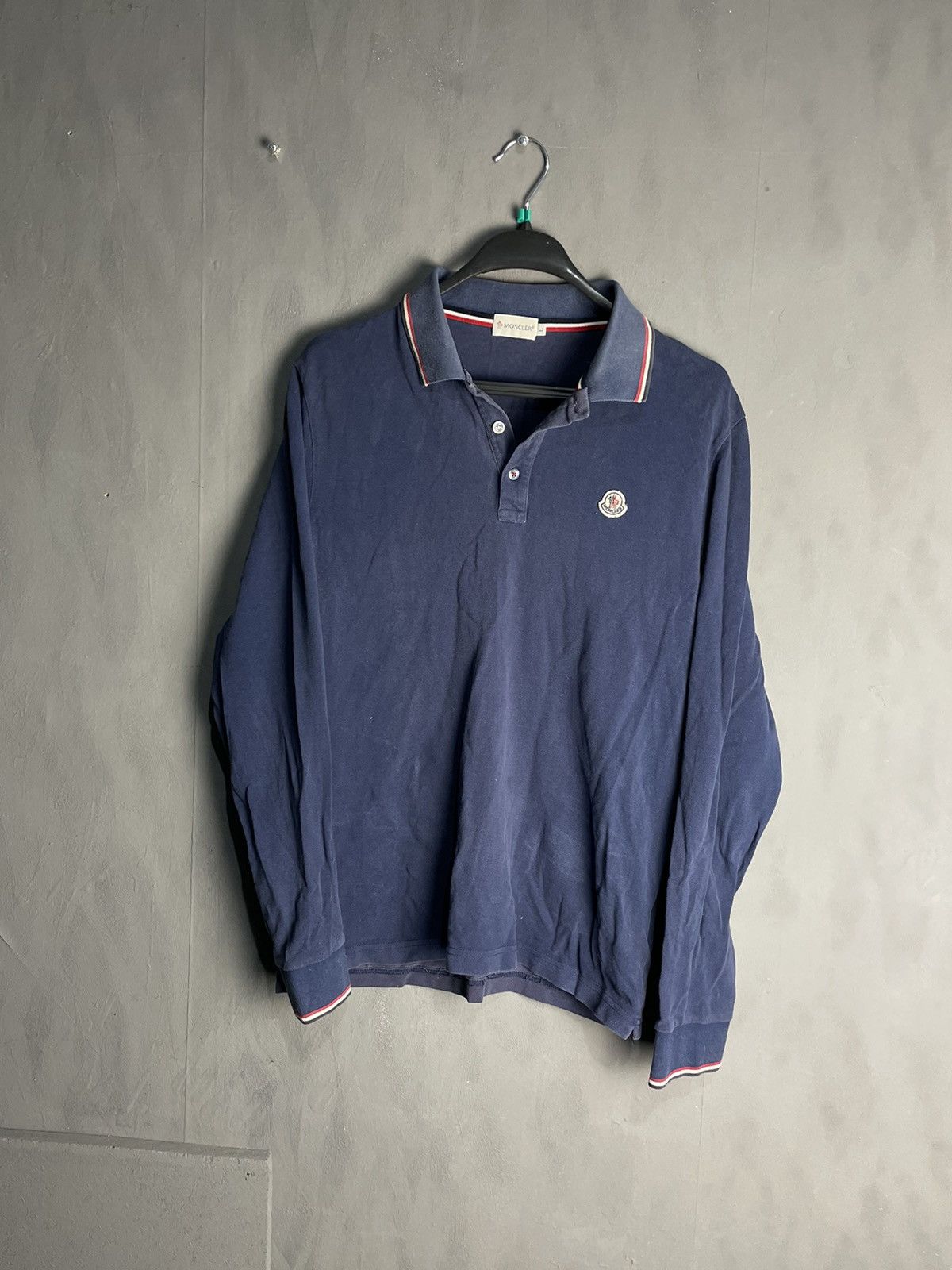 Moncler polo long sleeve size-L