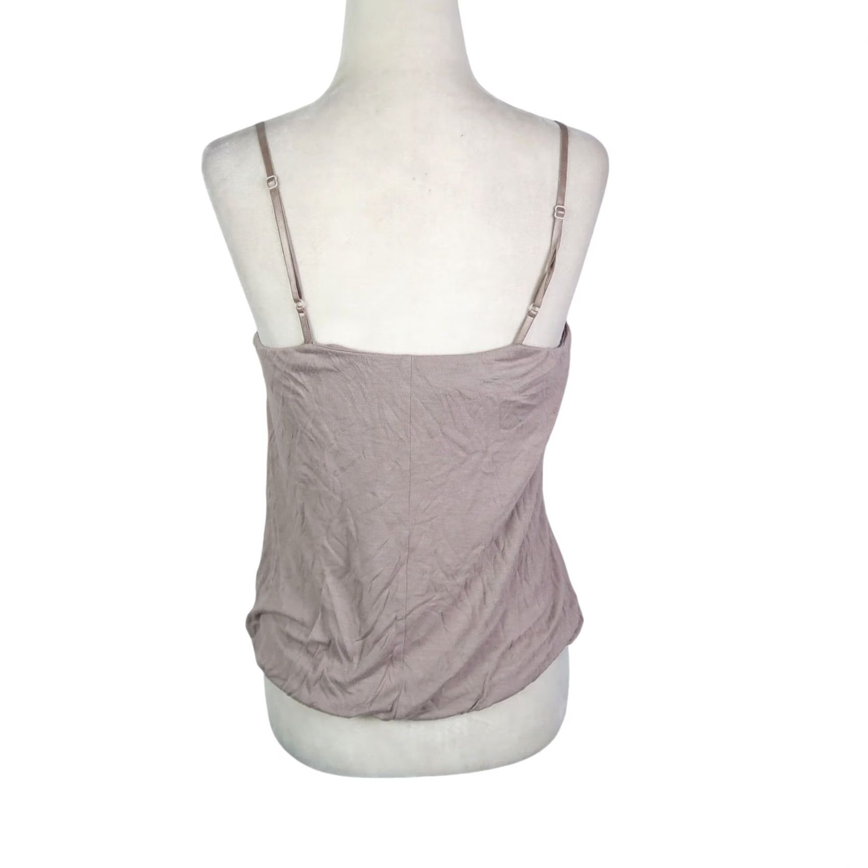 Forever 21 VINTAGE Forever 21 Bubble Camisole Tank Top S Gray Beaded Rhinestone Bohemian Sleeveless Women's Vintage 90s Y2K Club Casual Party/Cocktail Shirt Size S / US 4 / IT 40 - 4 Thumbnail
