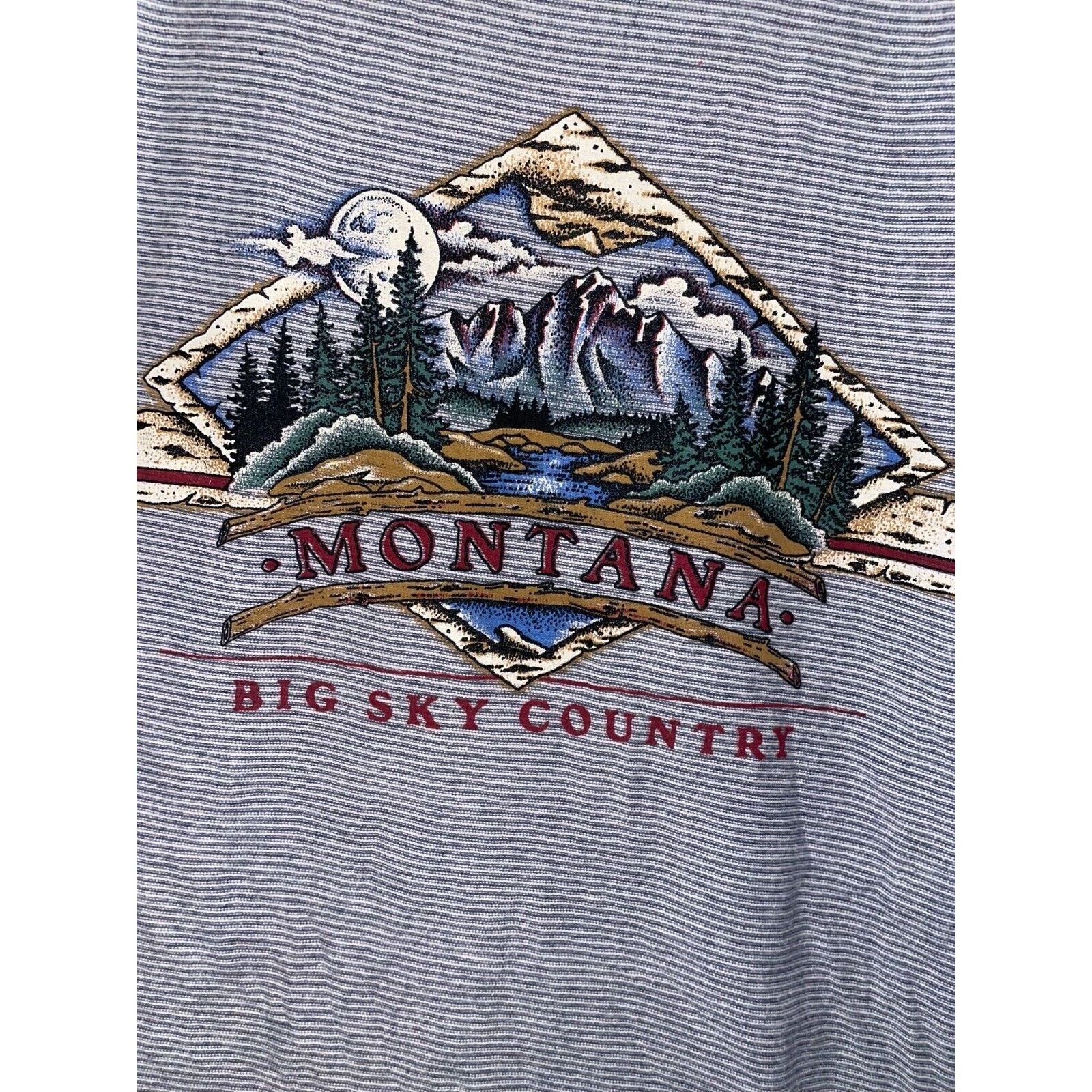 Vintage 90s Vintage MT Montana Last Best Place Shirt Tee VTG L 1990s Size US L / EU 52-54 / 3 - 6 Thumbnail