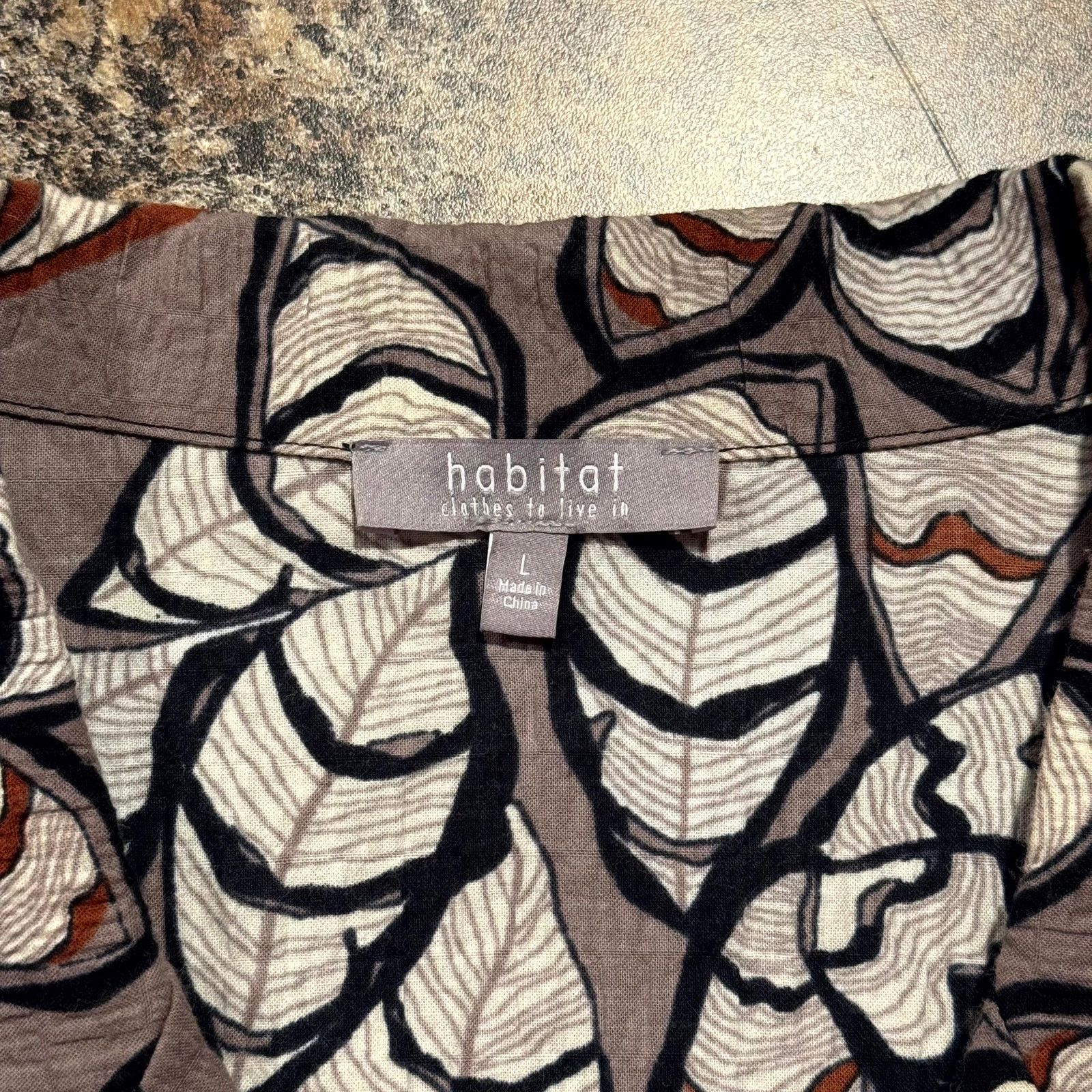 Habitat Habitat Floral Gauze Button Up Top Lightweight Lagenlook L Size L / US 10 / IT 46 - 4 Thumbnail