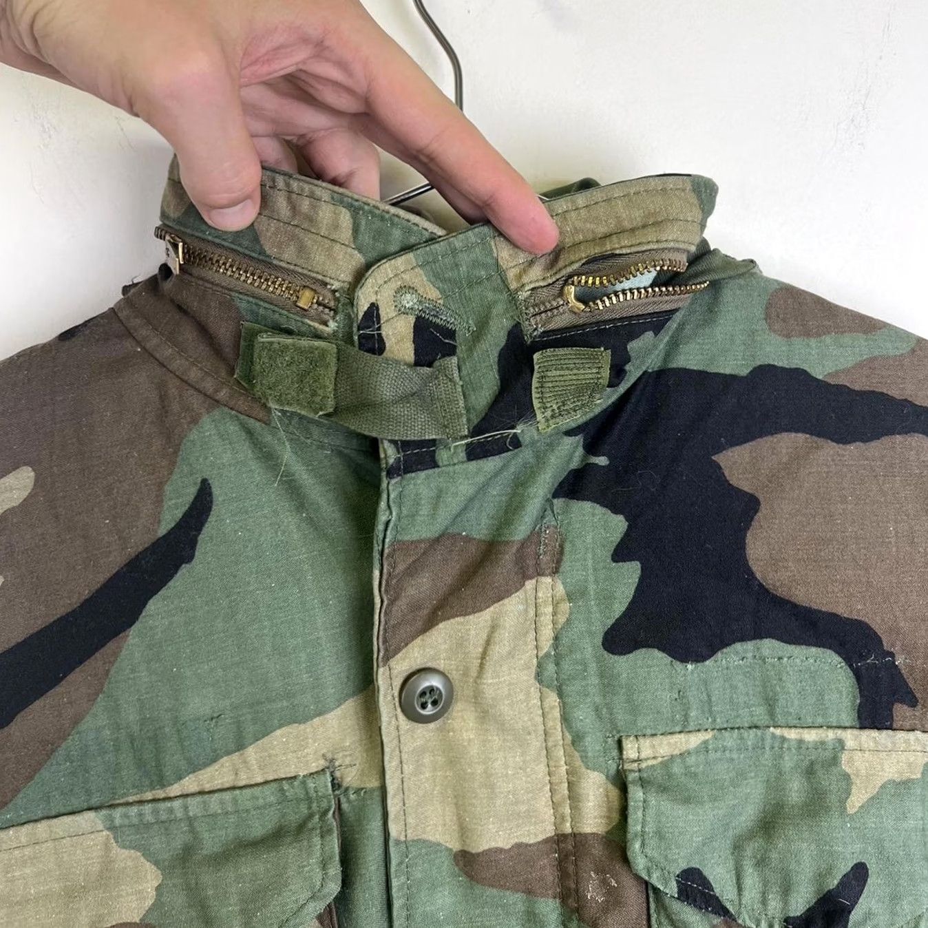 Vintage VINTAGE American Vintage Military Jacket Camouflage Nylon Green S Men Jacket Military Camouflage Size US S / EU 44-46 / 1 - 5 Thumbnail